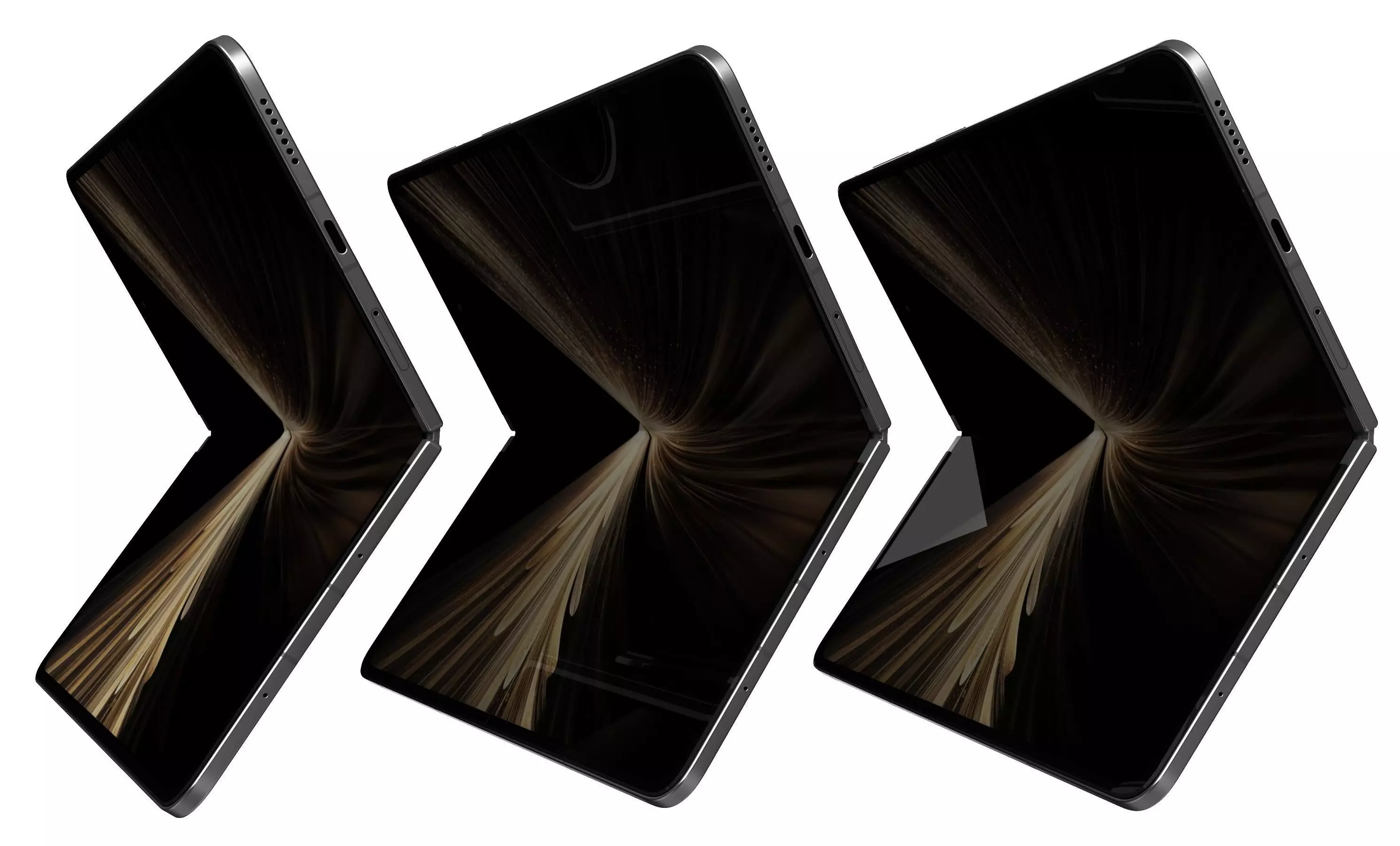 Honor Magic V5 Black 3D model_6