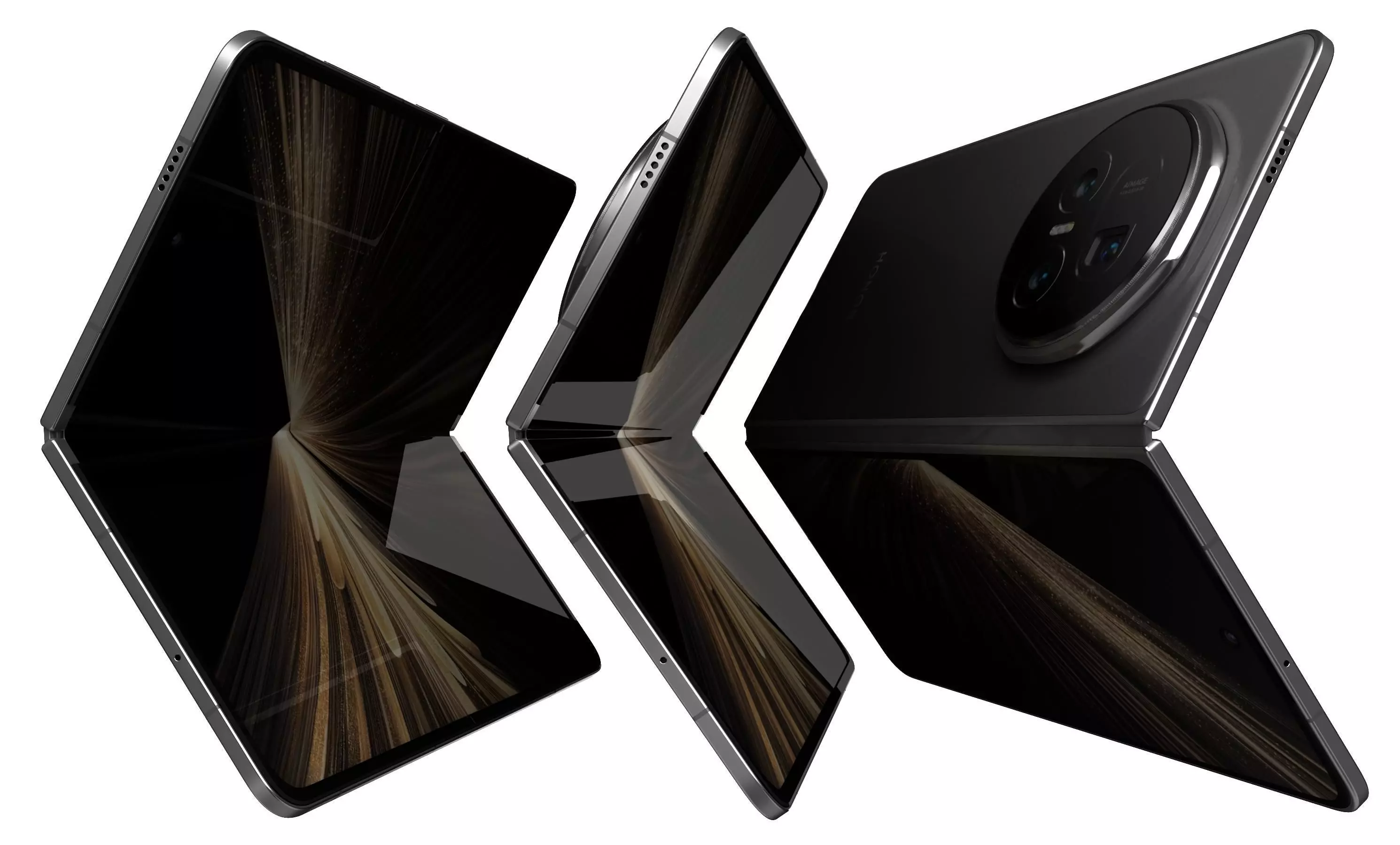 Honor Magic V5 Black 3D model_4