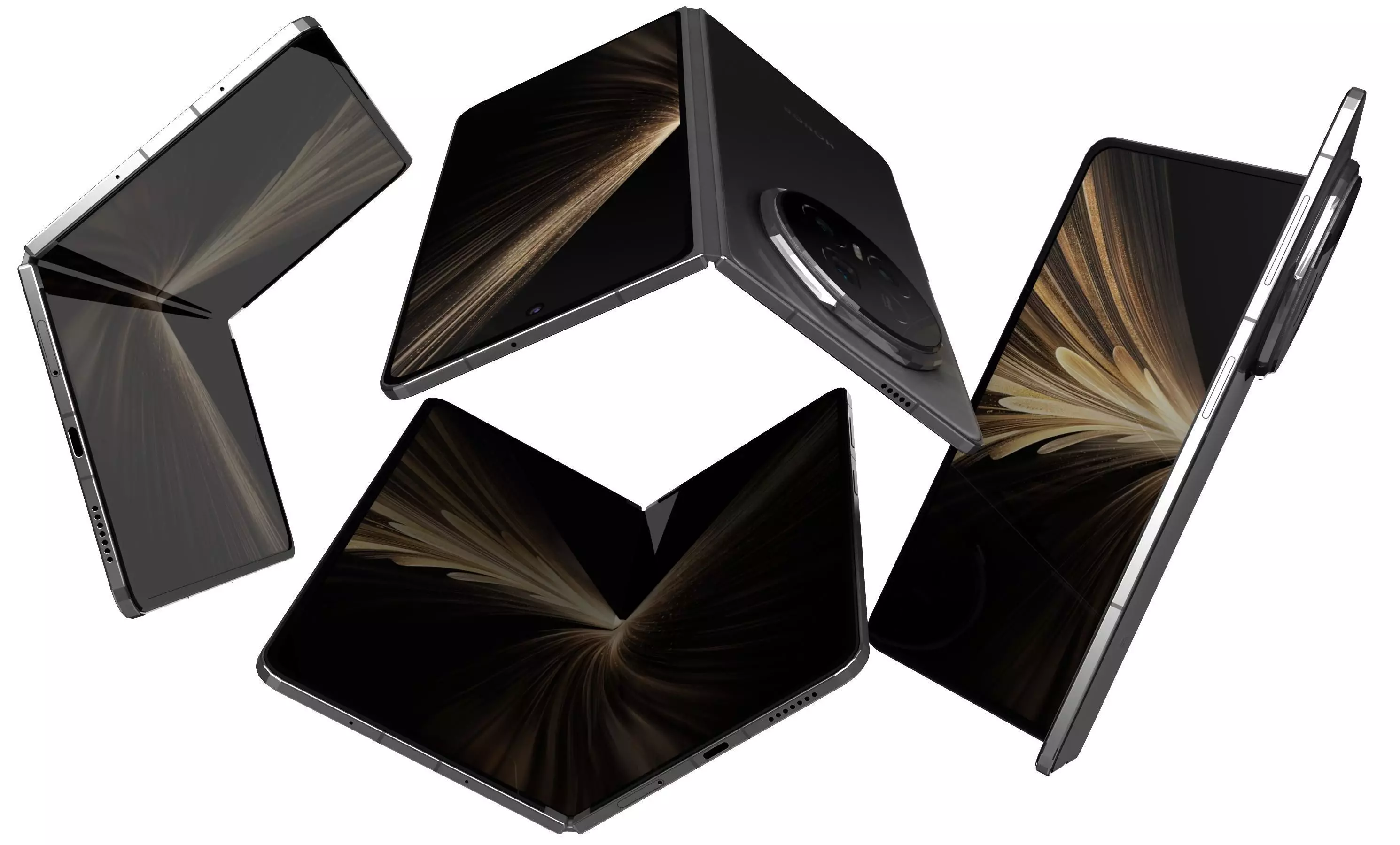 Honor Magic V5 Black 3D model_8