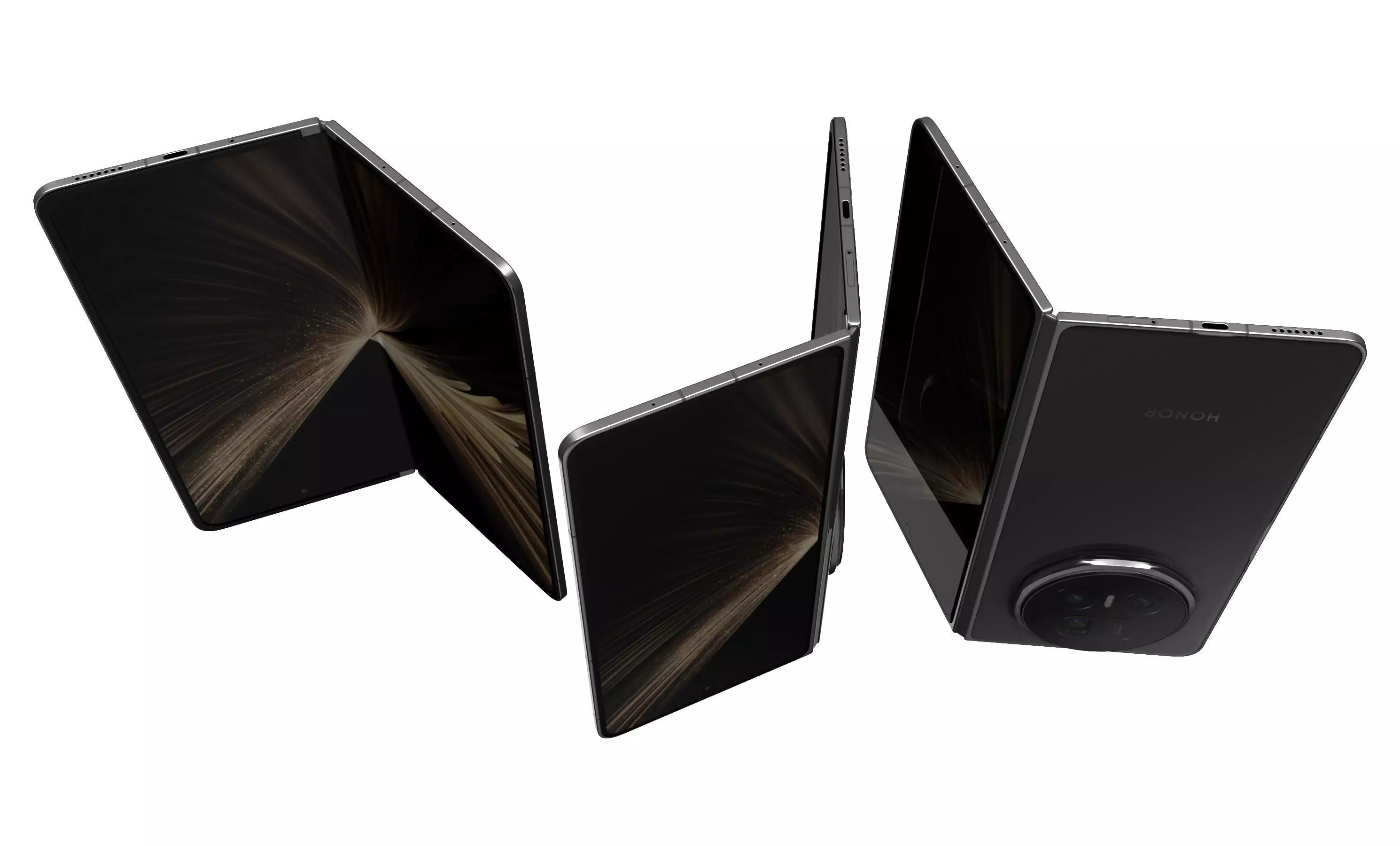 Honor Magic V5 Black 3D model_3