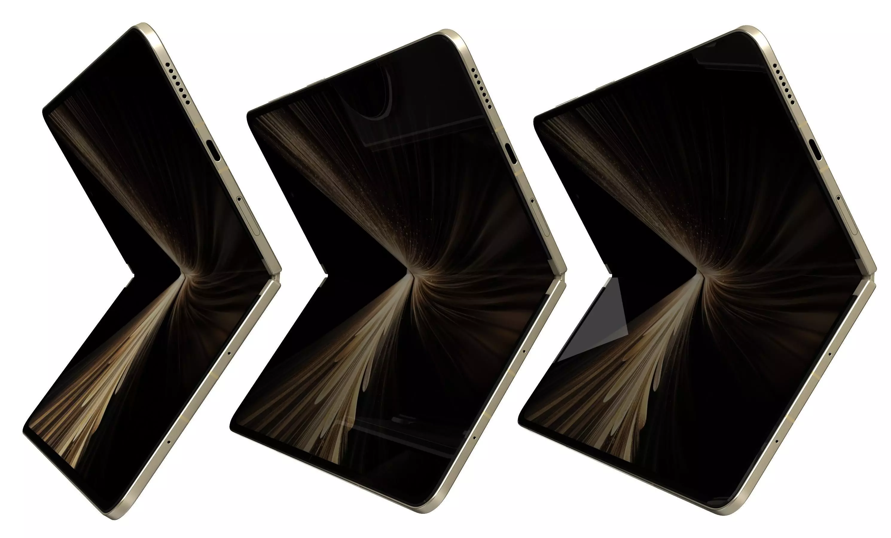 Honor Magic V5 Ivory White 3D model_6