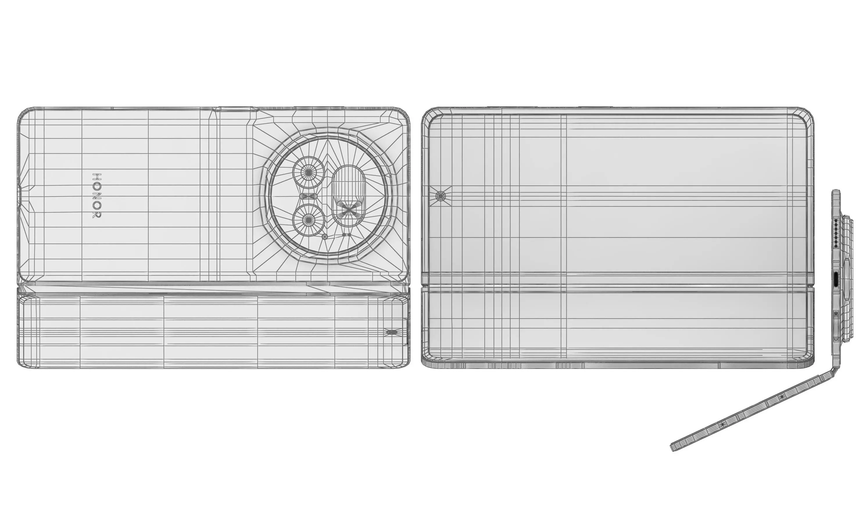 Honor Magic V5 Ivory White 3D model_10