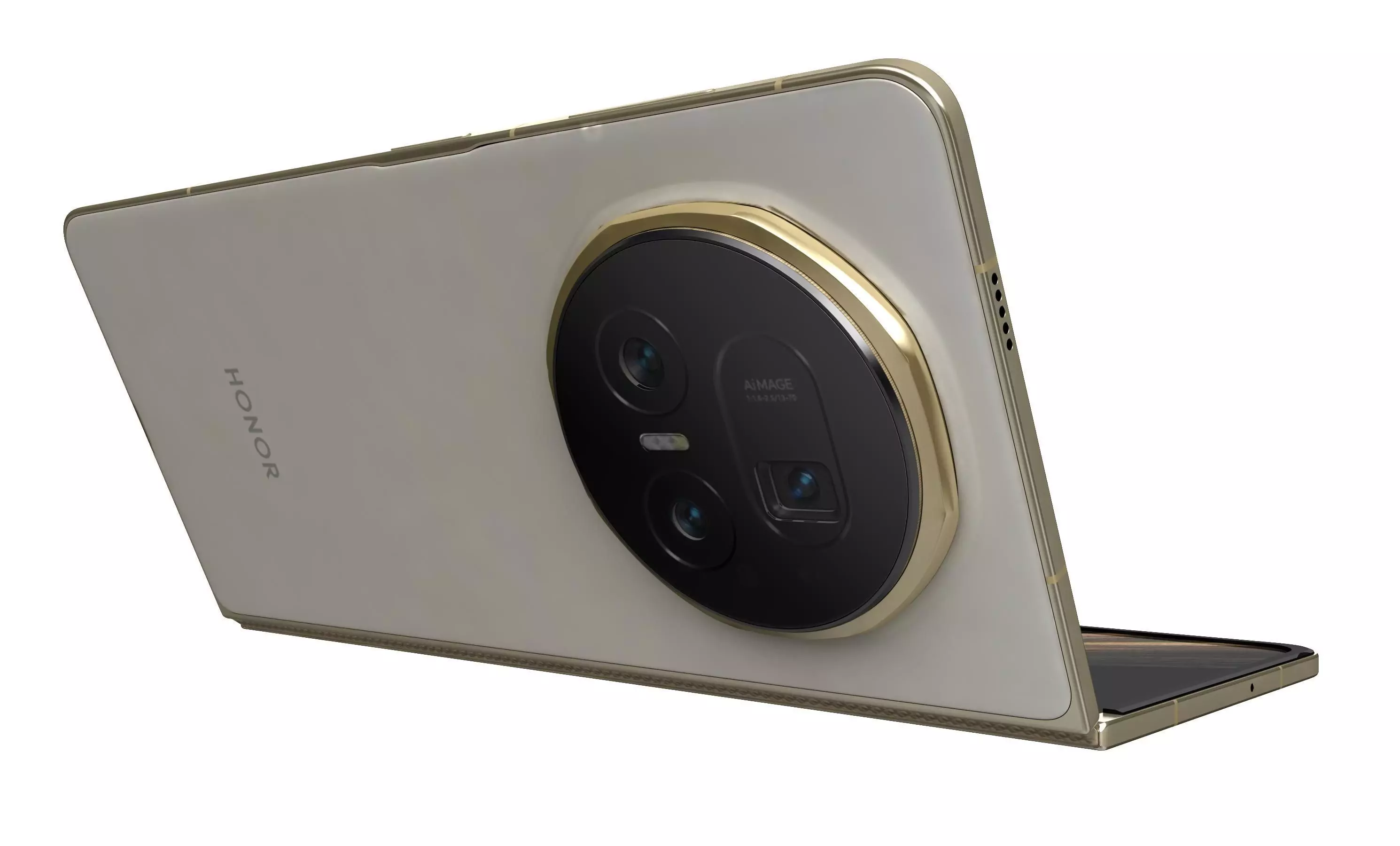 Honor Magic V5 Ivory White 3D model_20