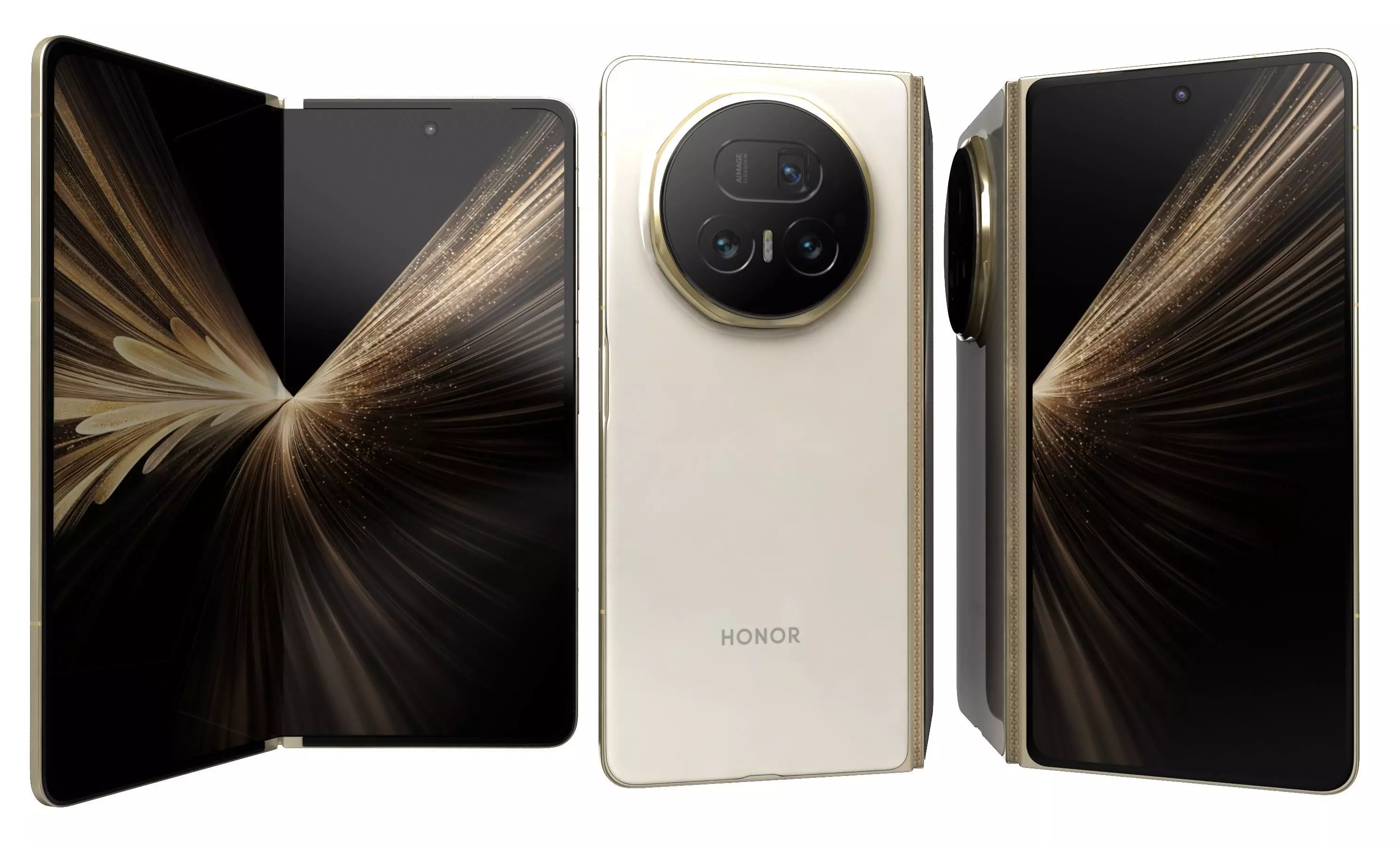 Honor Magic V5 Ivory White 3D model_26