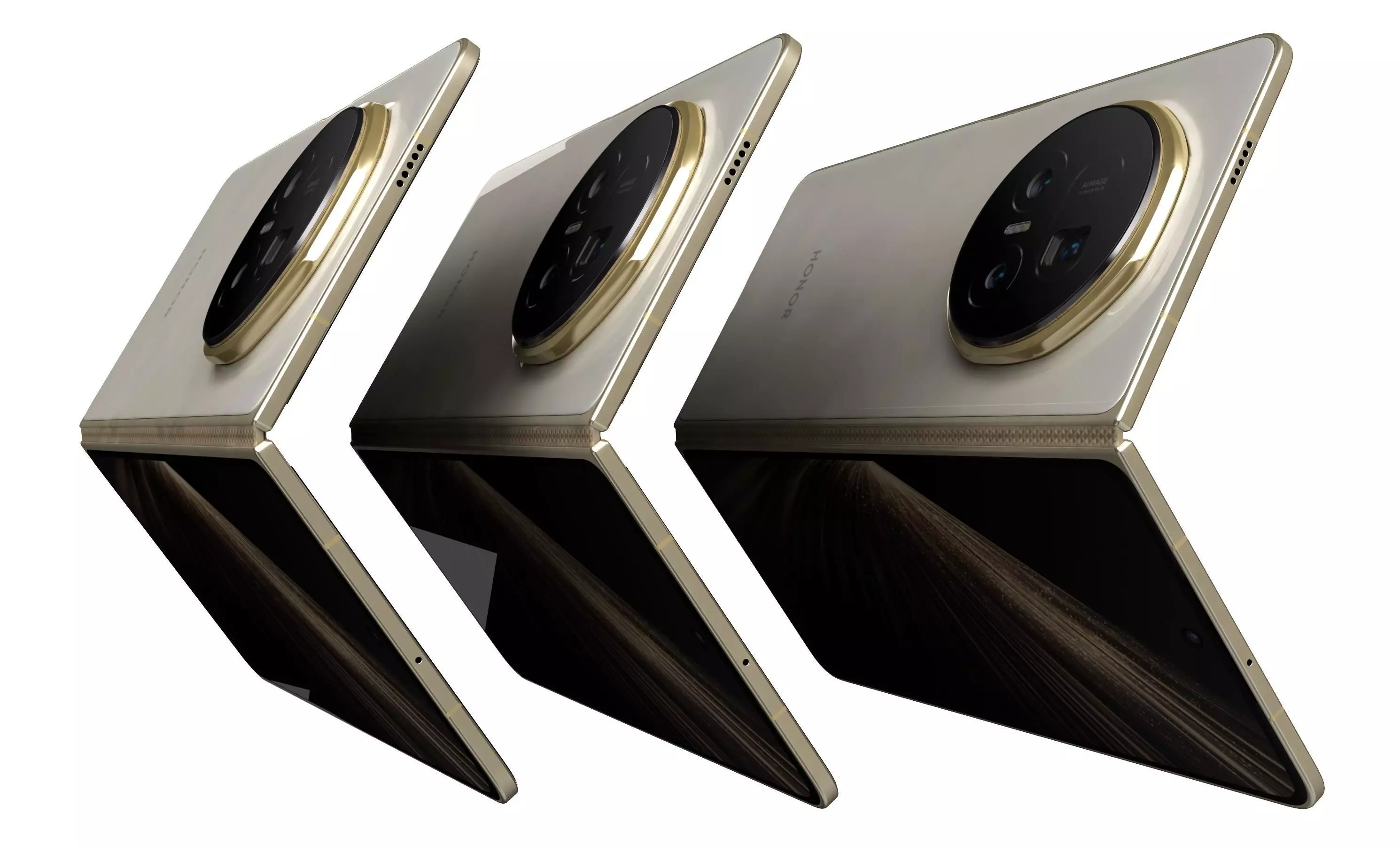 Honor Magic V5 Ivory White 3D model_5