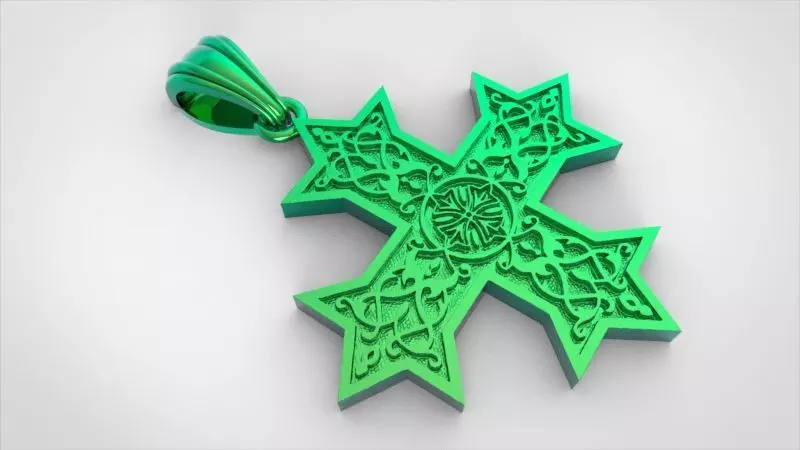 Coptic Cross Pendant READ DESCRIPTION 3D print model_4