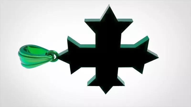 Coptic Cross Pendant READ DESCRIPTION 3D print model_20