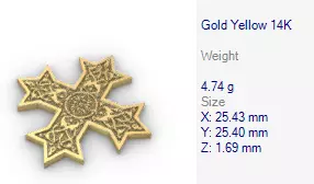 Coptic Cross Pendant READ DESCRIPTION 3D print model_30