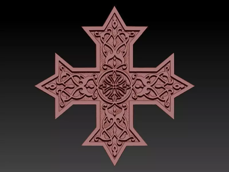 Coptic Cross Pendant READ DESCRIPTION 3D print model_1