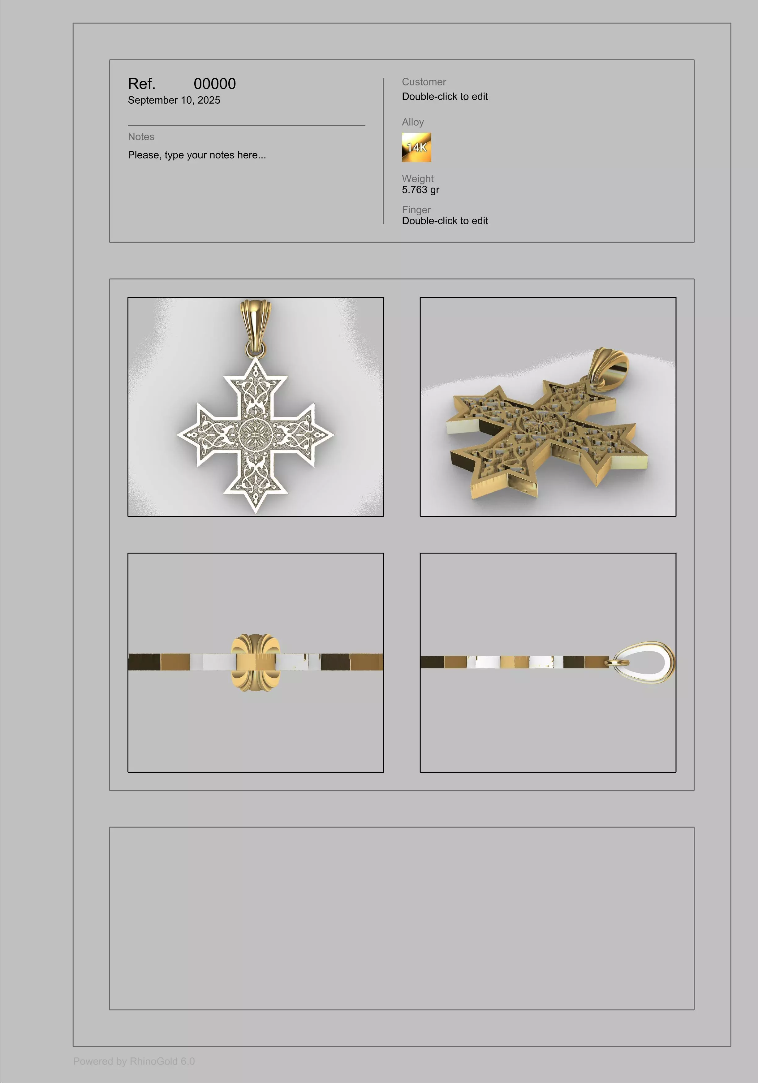 Coptic Cross Pendant READ DESCRIPTION 3D print model_24