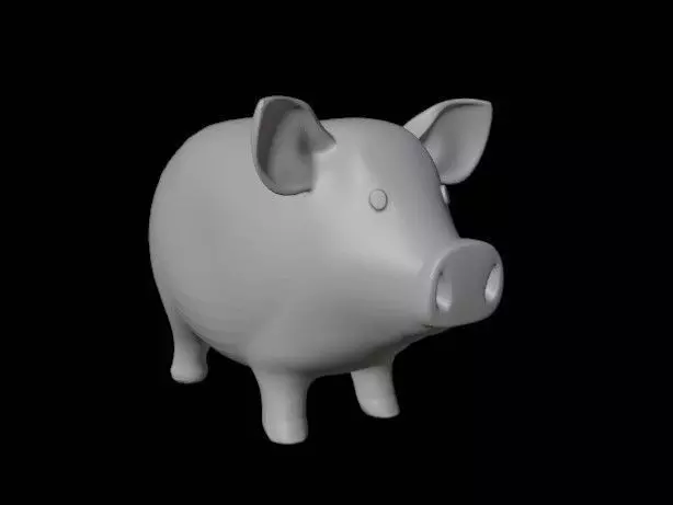 piggy 3D print model_0