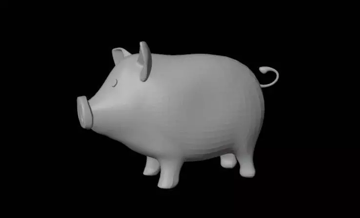 piggy 3D print model_1