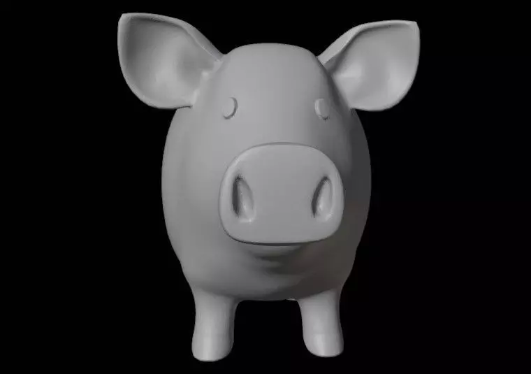 piggy 3D print model_3