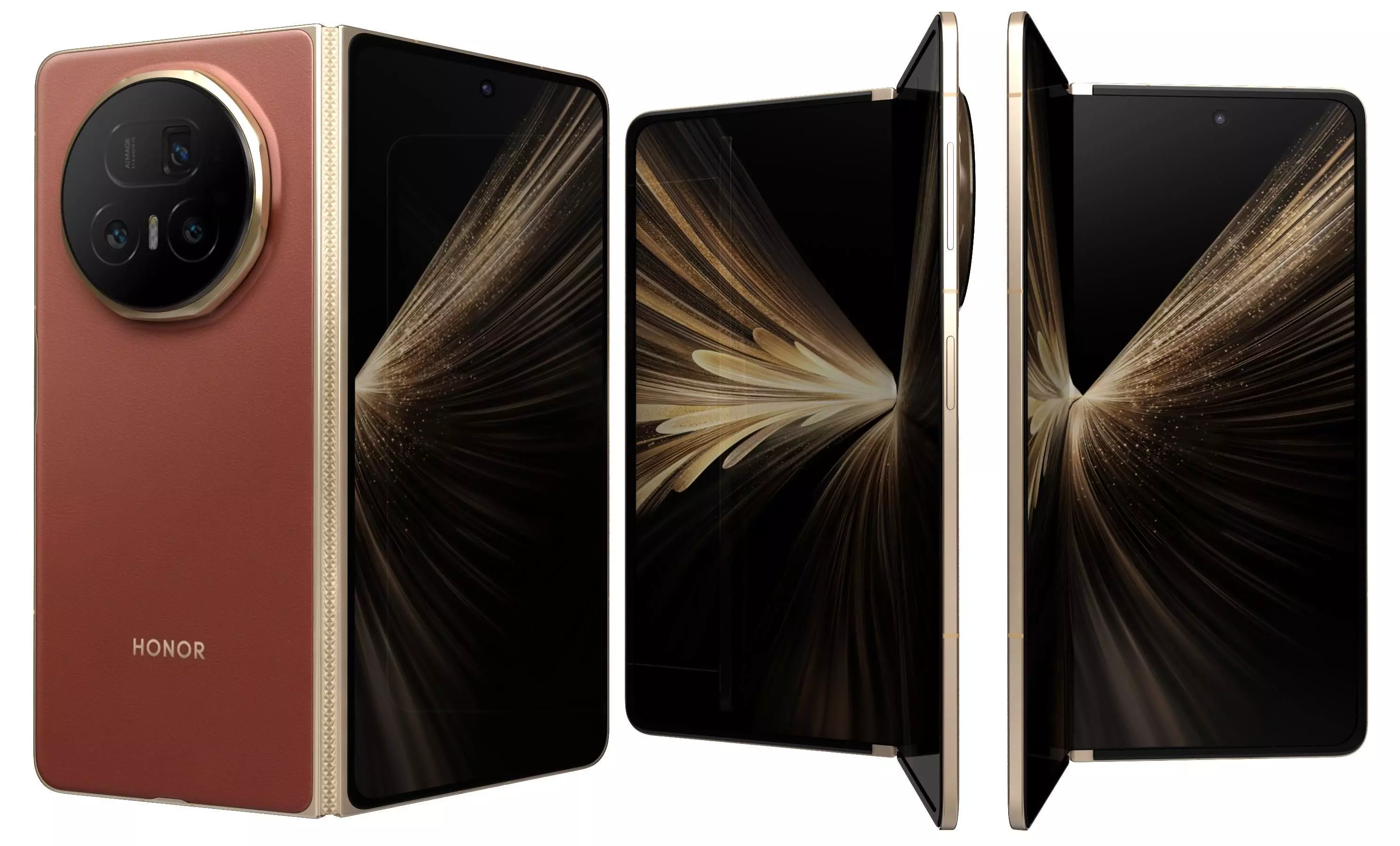 Honor Magic V5 Reddish Brown 3D model | CGTrader