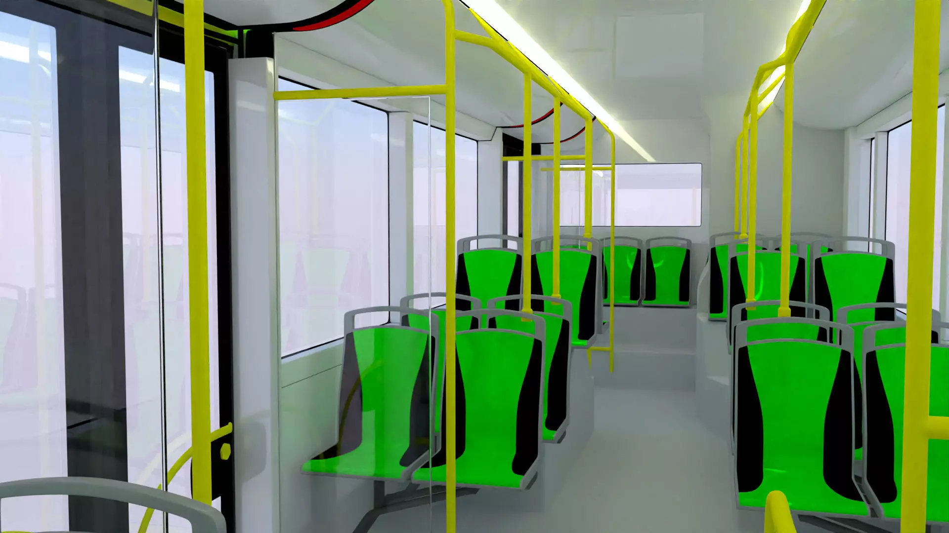 Solaris Urbino and Stadler tram 3D Model Collection_4