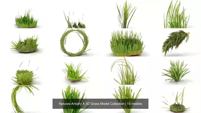 Natures Artistry A 3D Grass Model Collection 