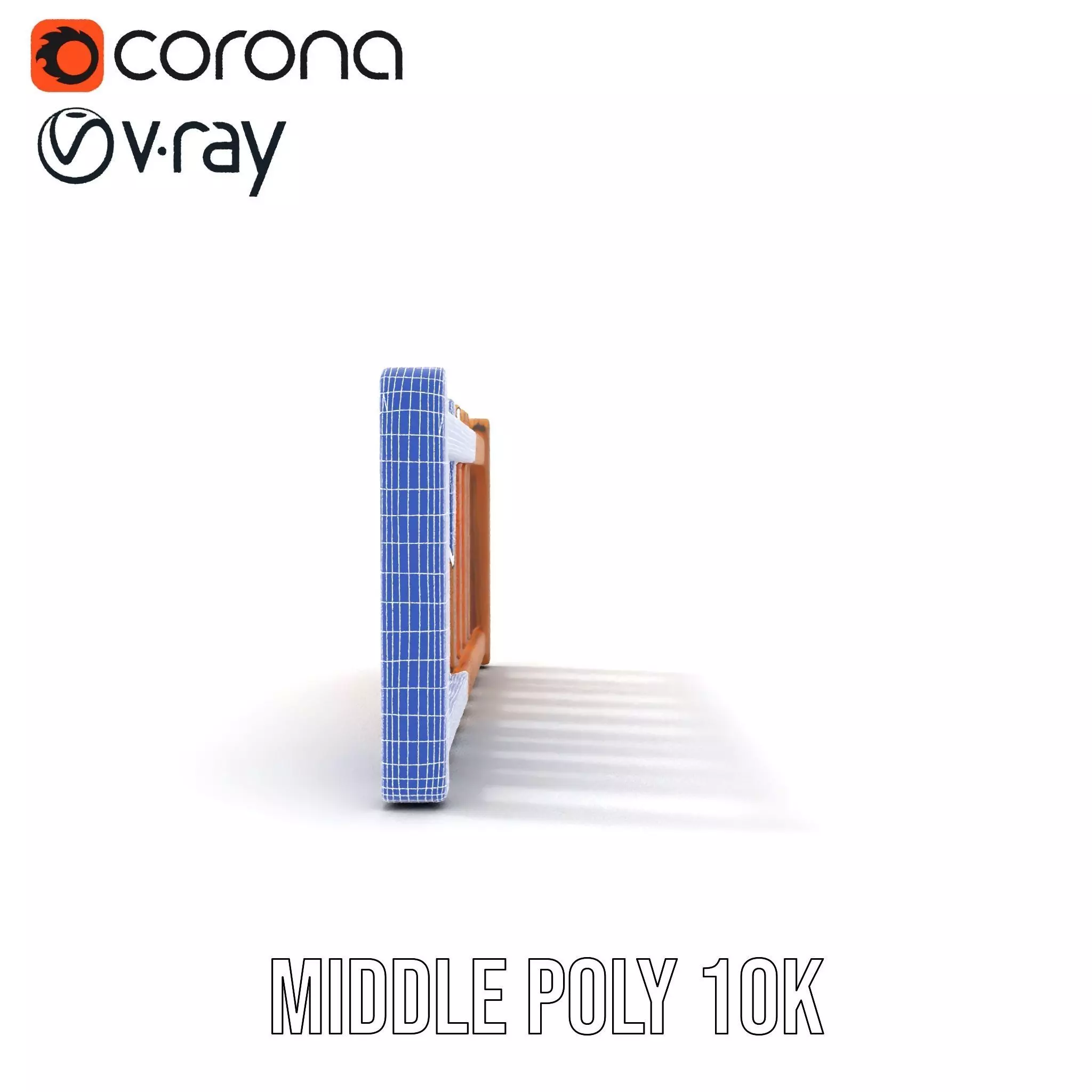 Natural Wooden Fence model pack Low-poly 3D model_26