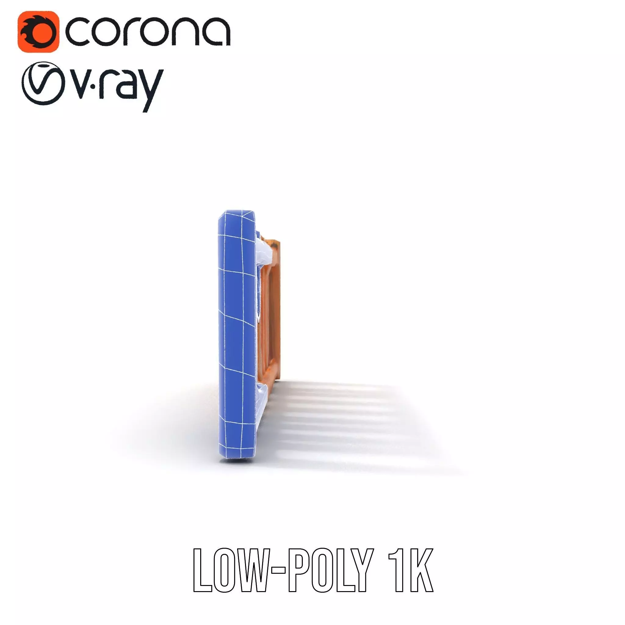 Natural Wooden Fence model pack Low-poly 3D model_27