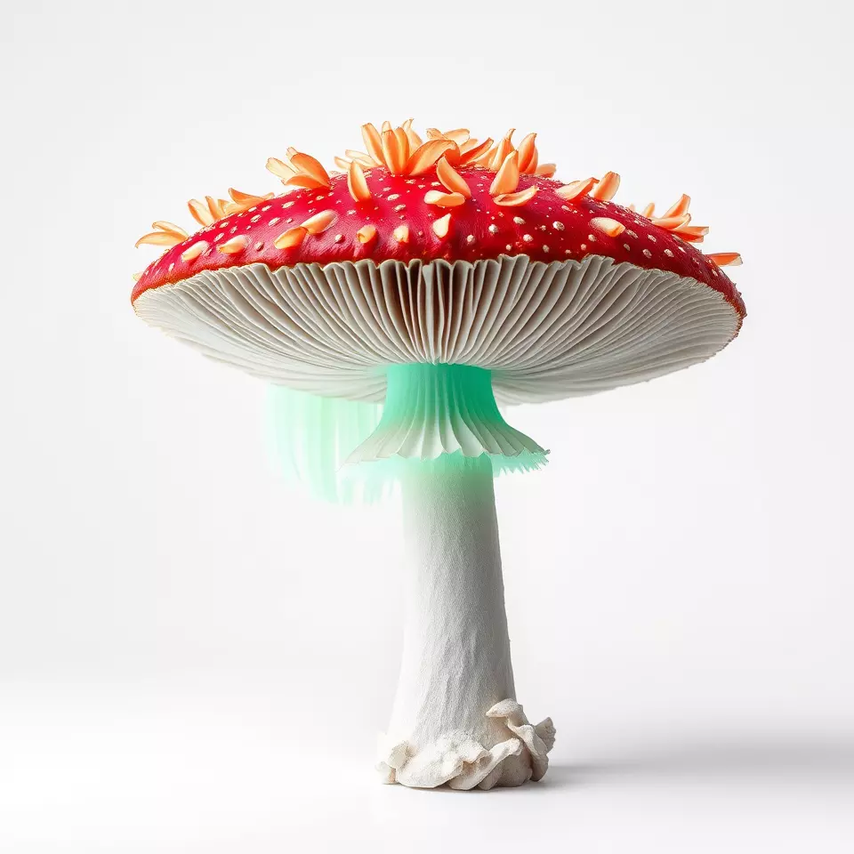 Vibrant Mushroom Cap model pack Low-poly 3D model_2