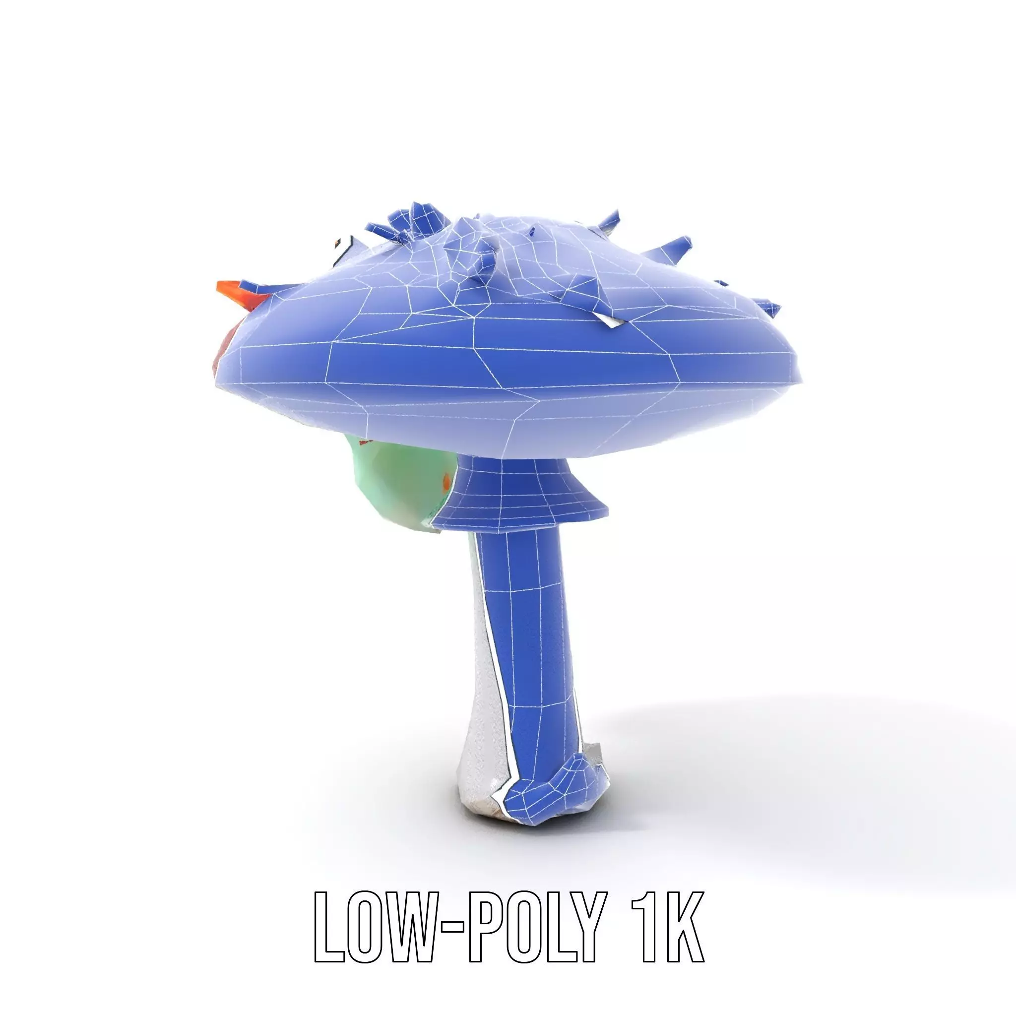 Vibrant Mushroom Cap model pack Low-poly 3D model_19