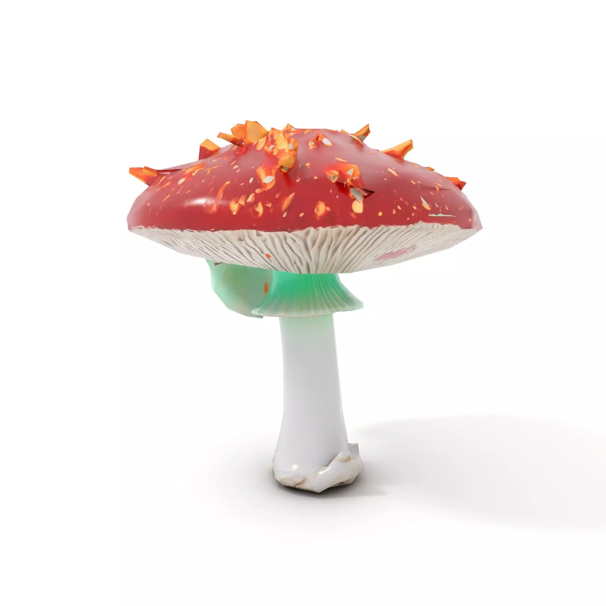 Vibrant Mushroom Cap model pack Low-poly 3D model_7