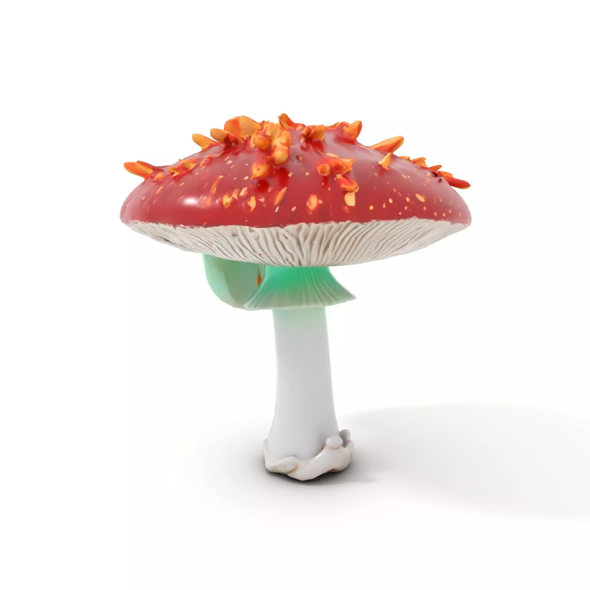 Vibrant Mushroom Cap model pack Low-poly 3D model_14