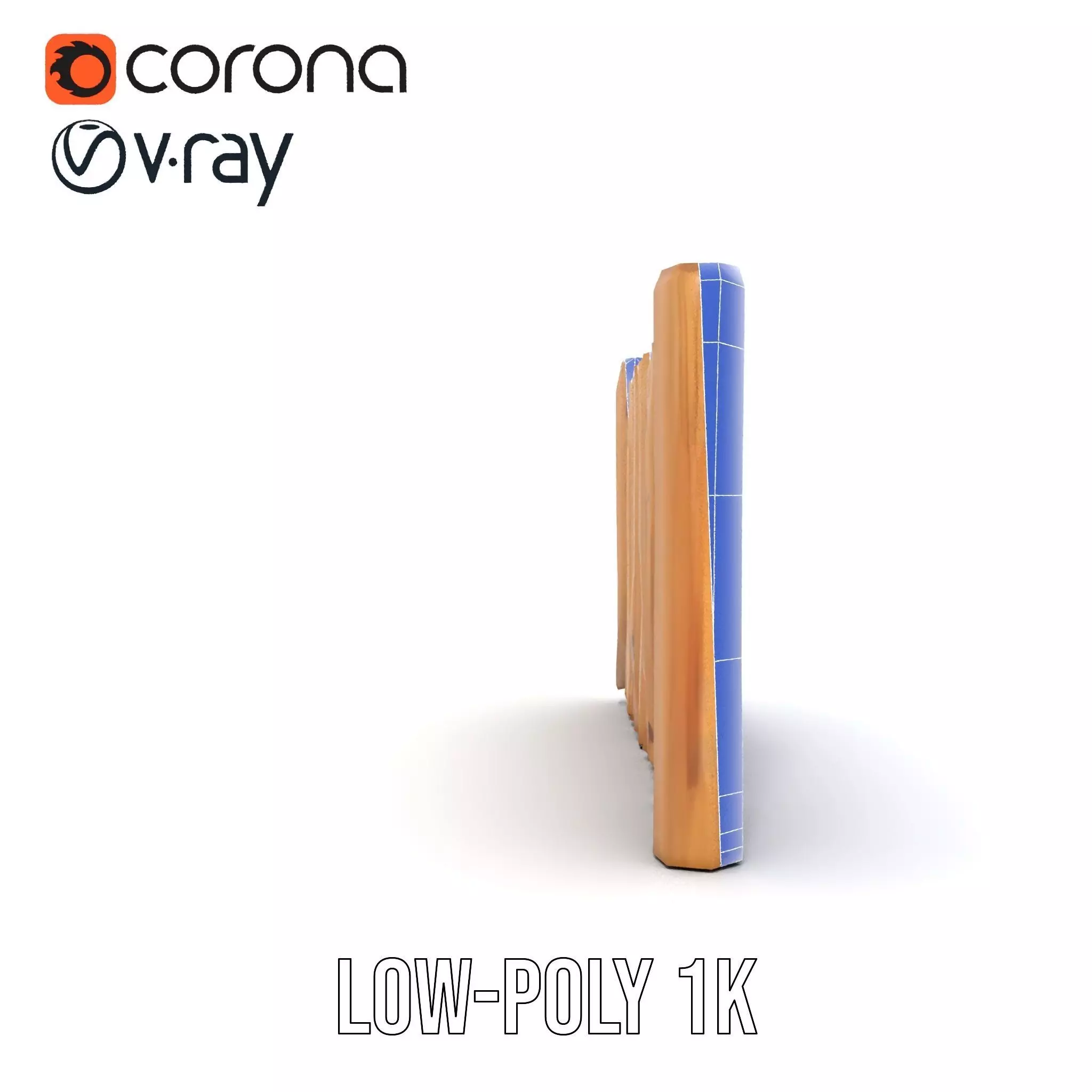 Rustic Wooden Fence model pack Low-poly 3D model_24