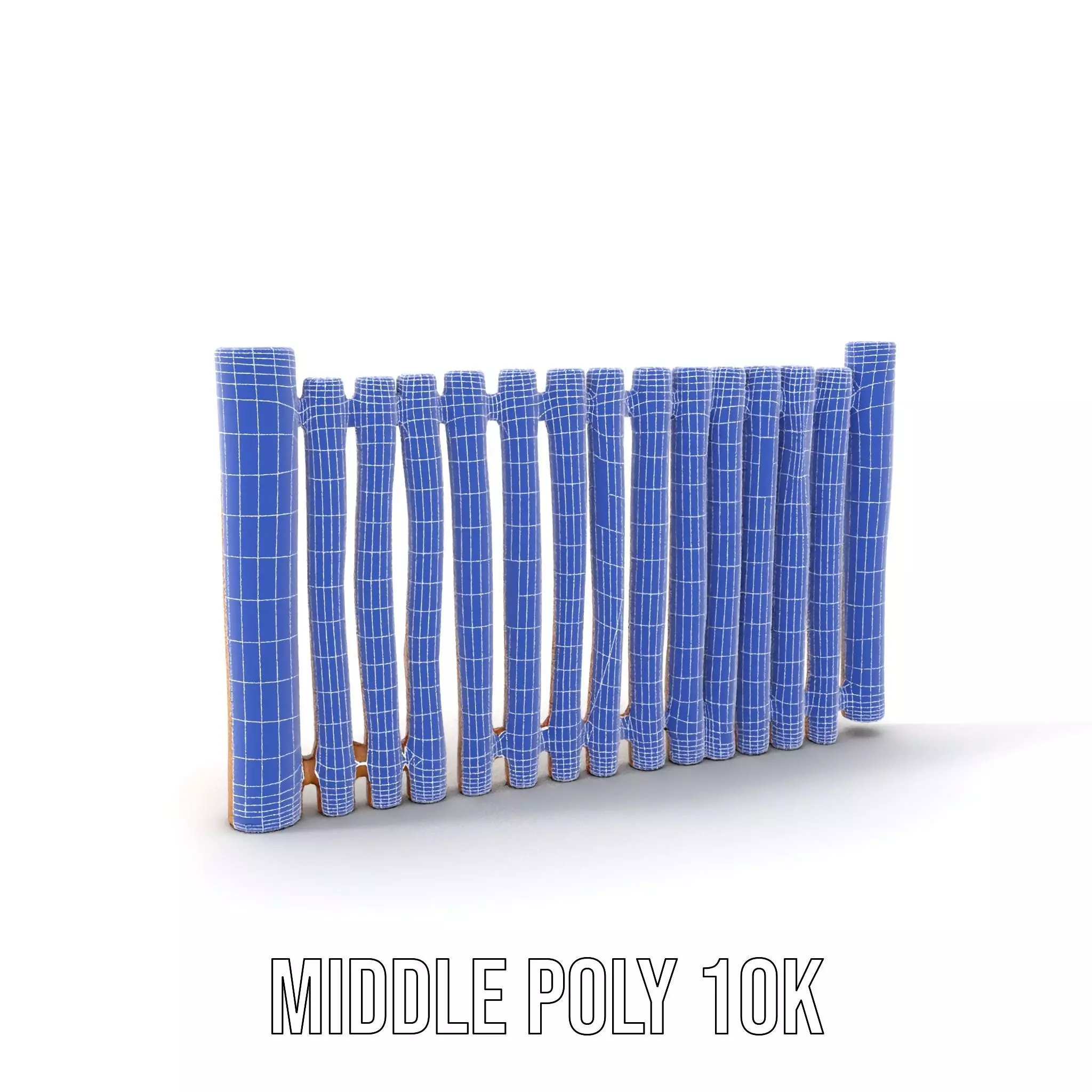 Rustic Wooden Fence model pack Low-poly 3D model_23