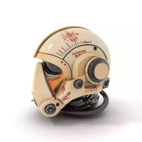 Futuristic Combat Helmet model pack