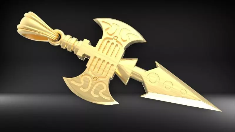 Vikings Cross Pendant 3D print model