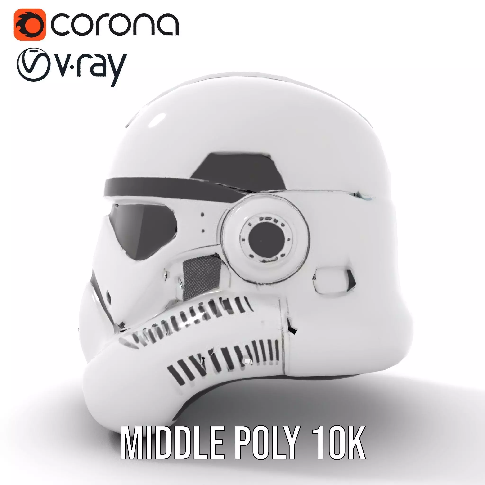 Galactic Patrol Helmet model pack Low-poly 3D model_5