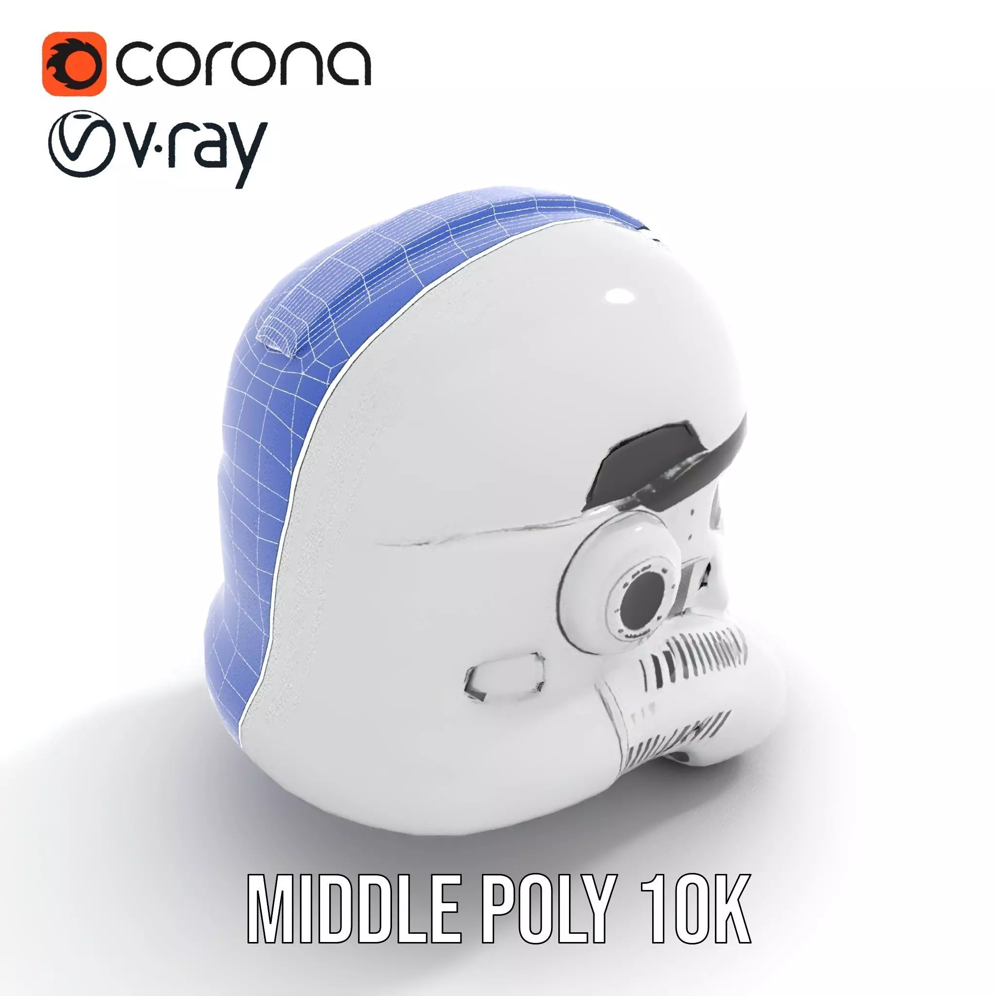 Galactic Patrol Helmet model pack Low-poly 3D model_30