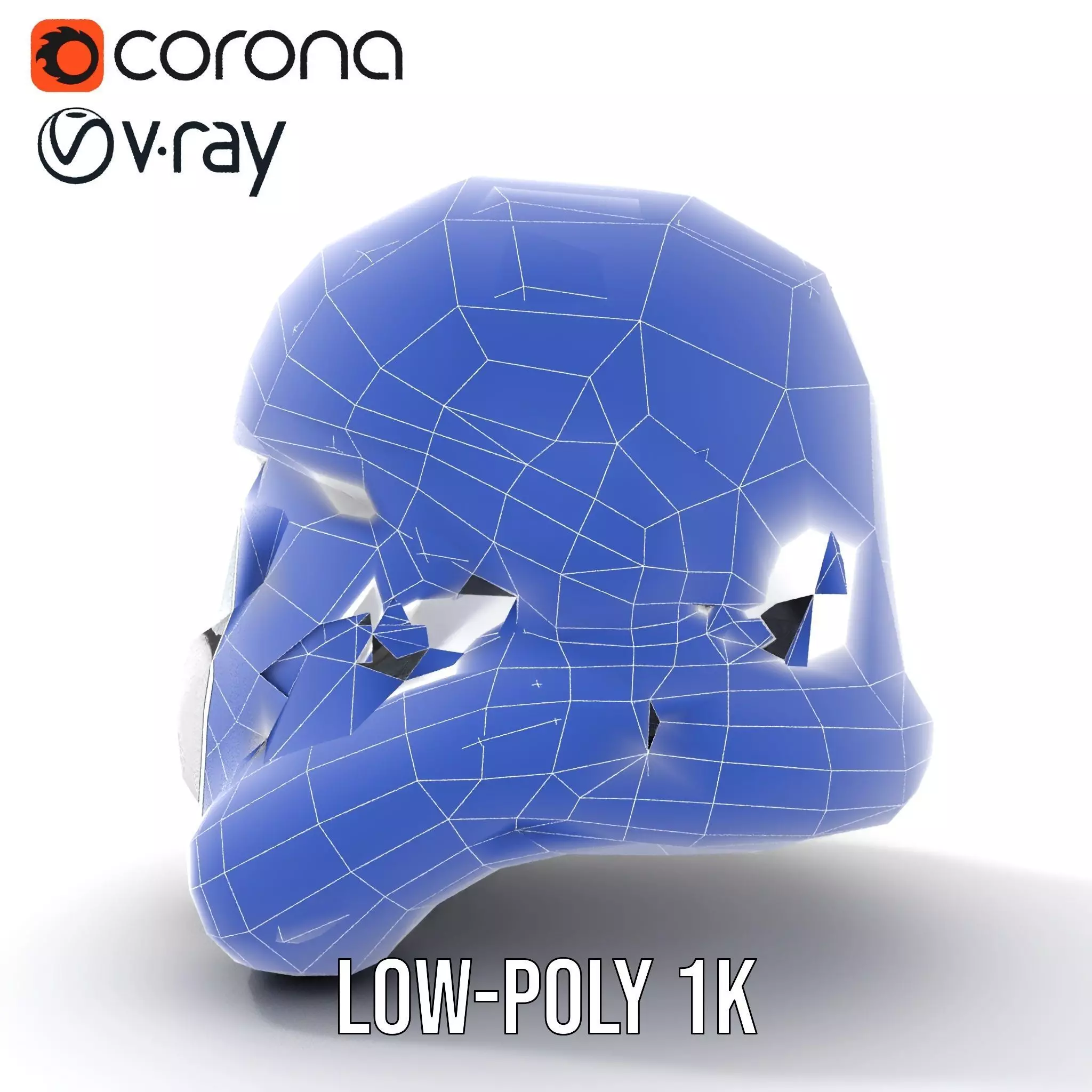 Galactic Patrol Helmet model pack Low-poly 3D model_14