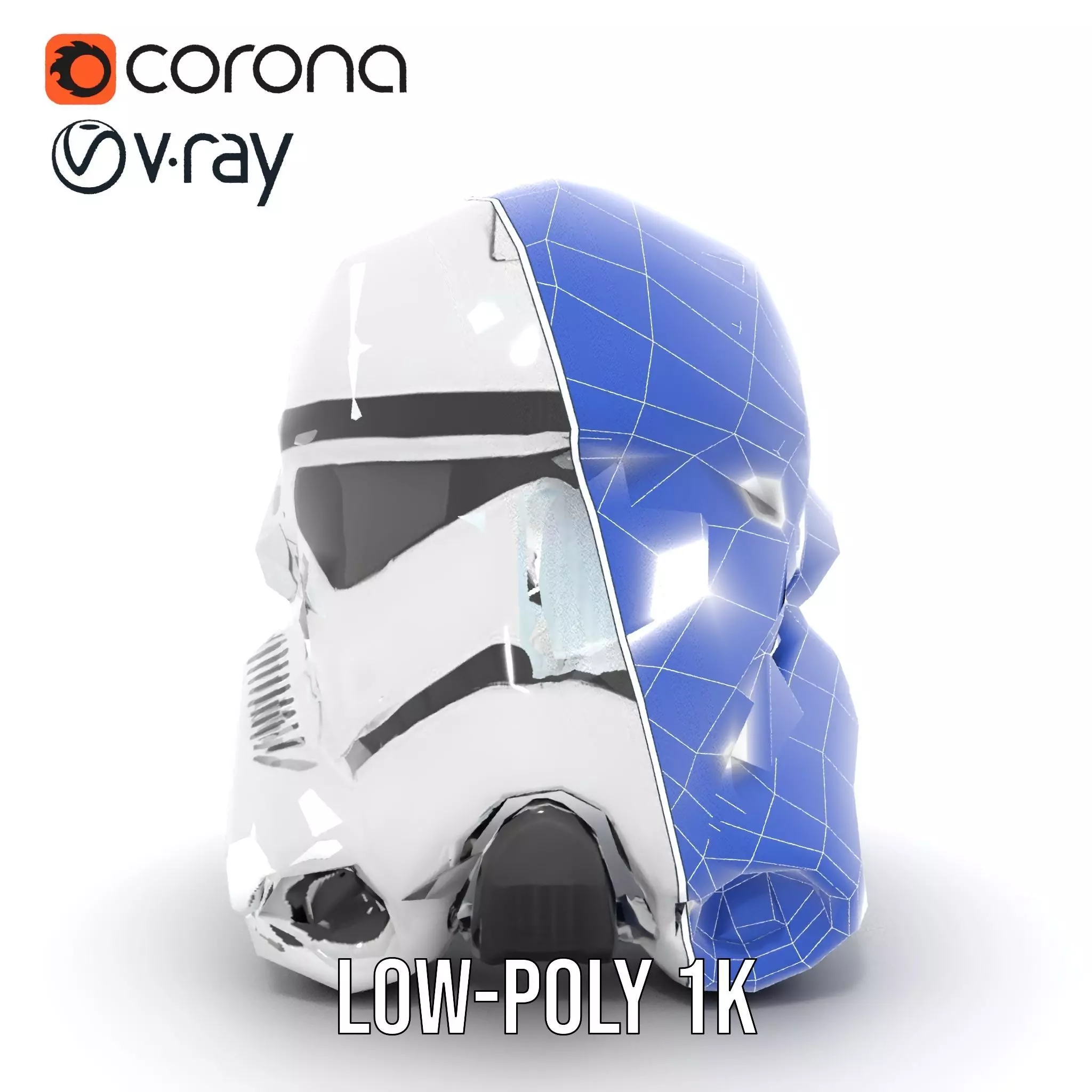 Galactic Patrol Helmet model pack Low-poly 3D model_19