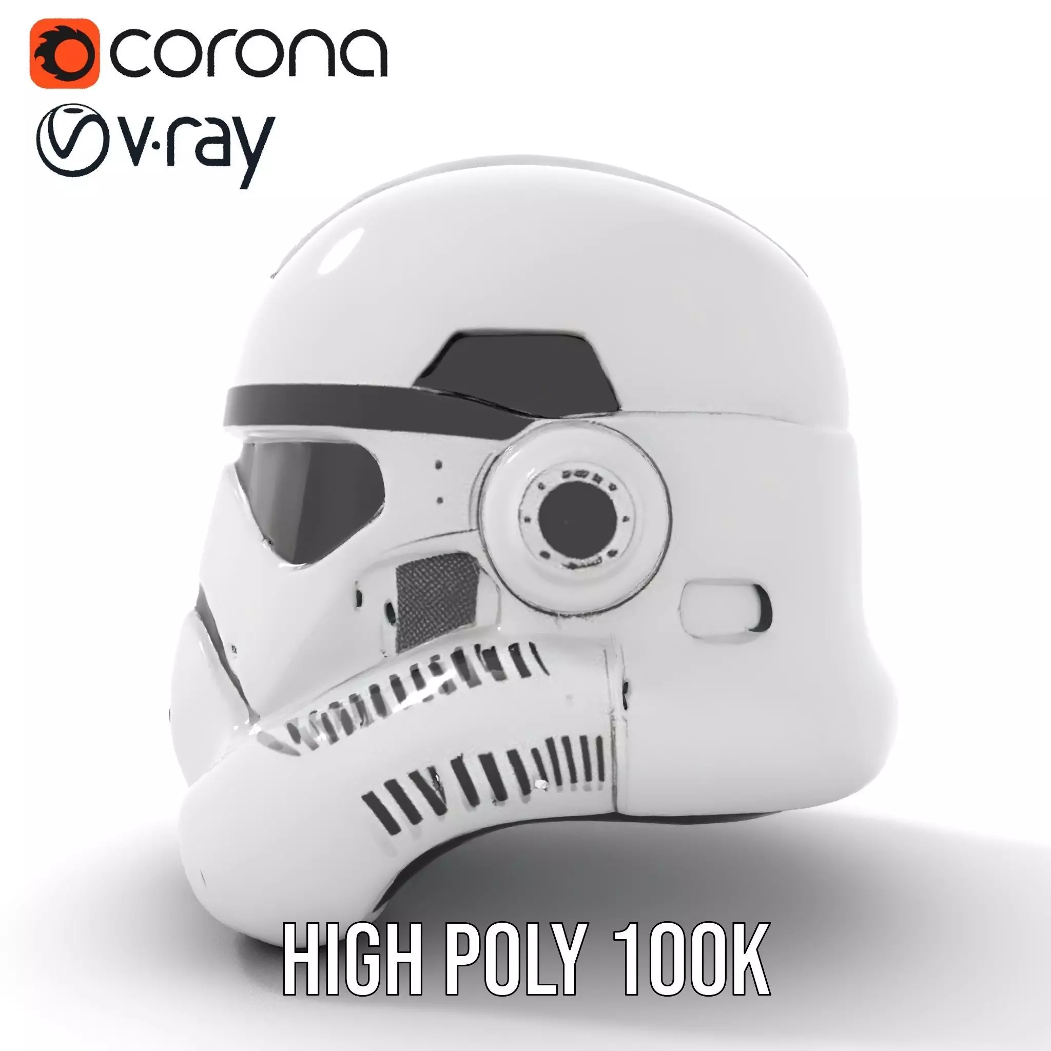 Galactic Patrol Helmet model pack Low-poly 3D model_17