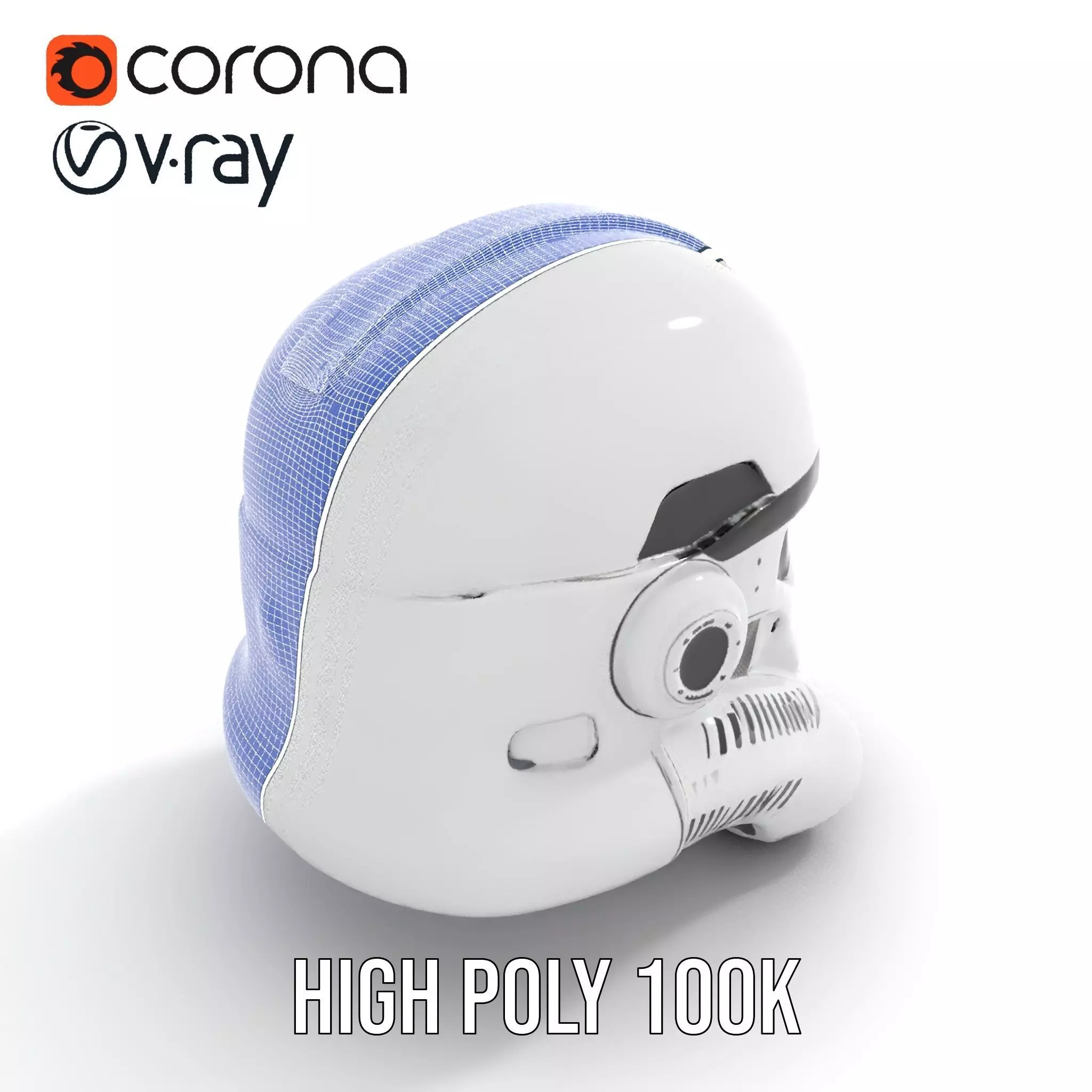 Galactic Patrol Helmet model pack Low-poly 3D model_33