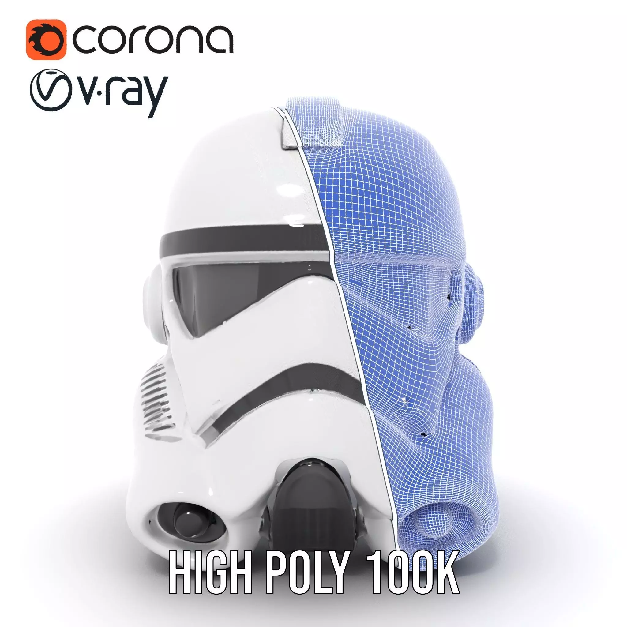 Galactic Patrol Helmet model pack Low-poly 3D model_26