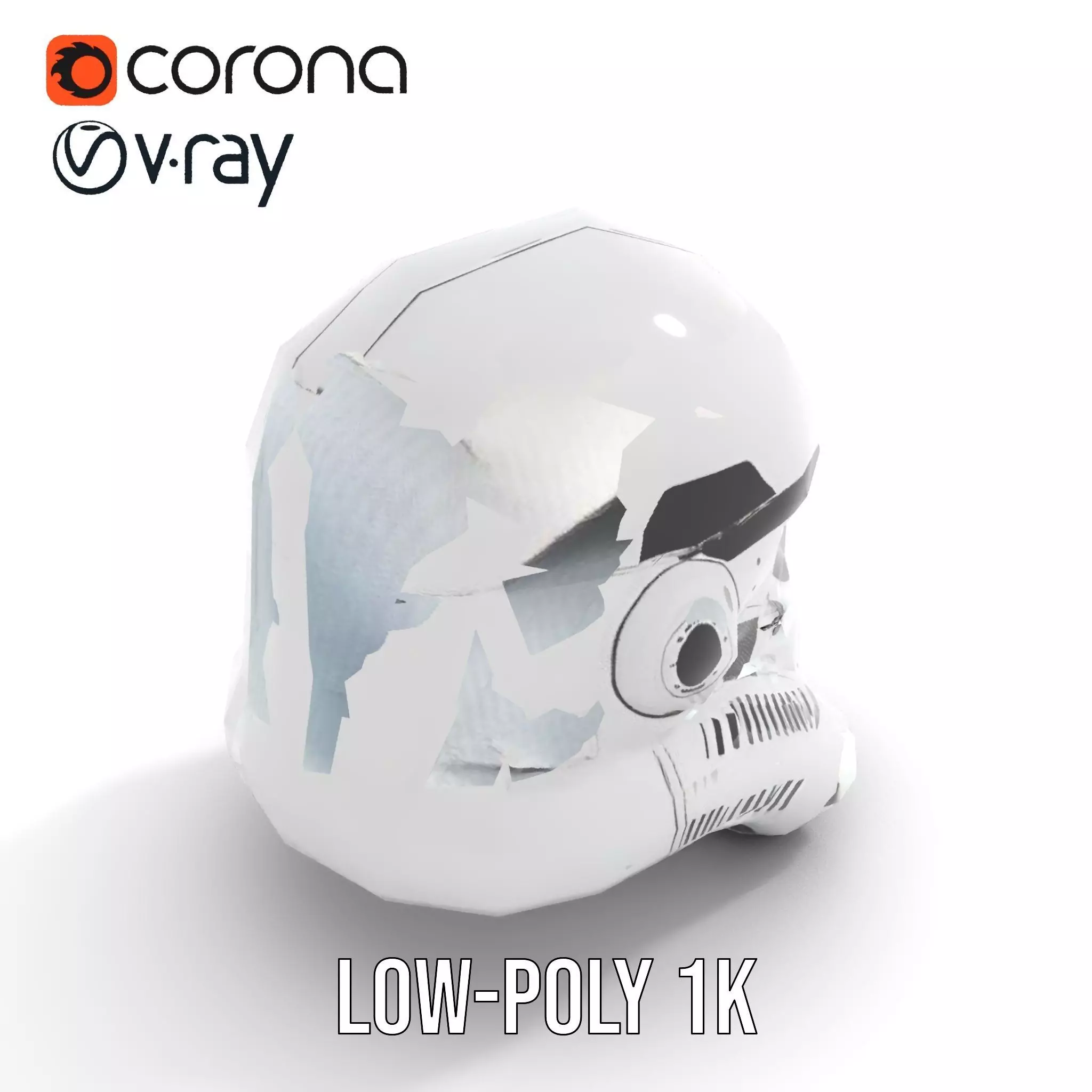 Galactic Patrol Helmet model pack Low-poly 3D model_22