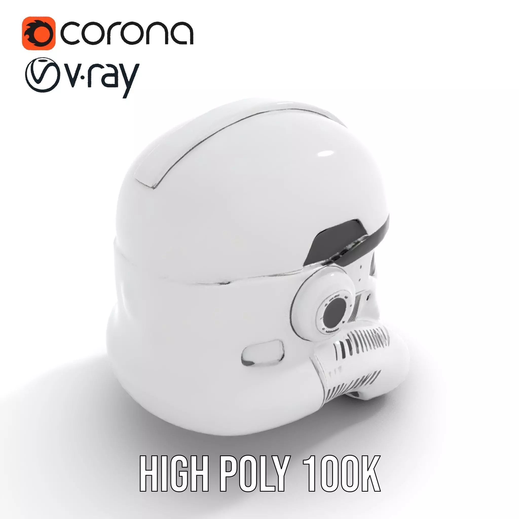 Galactic Patrol Helmet model pack Low-poly 3D model_20