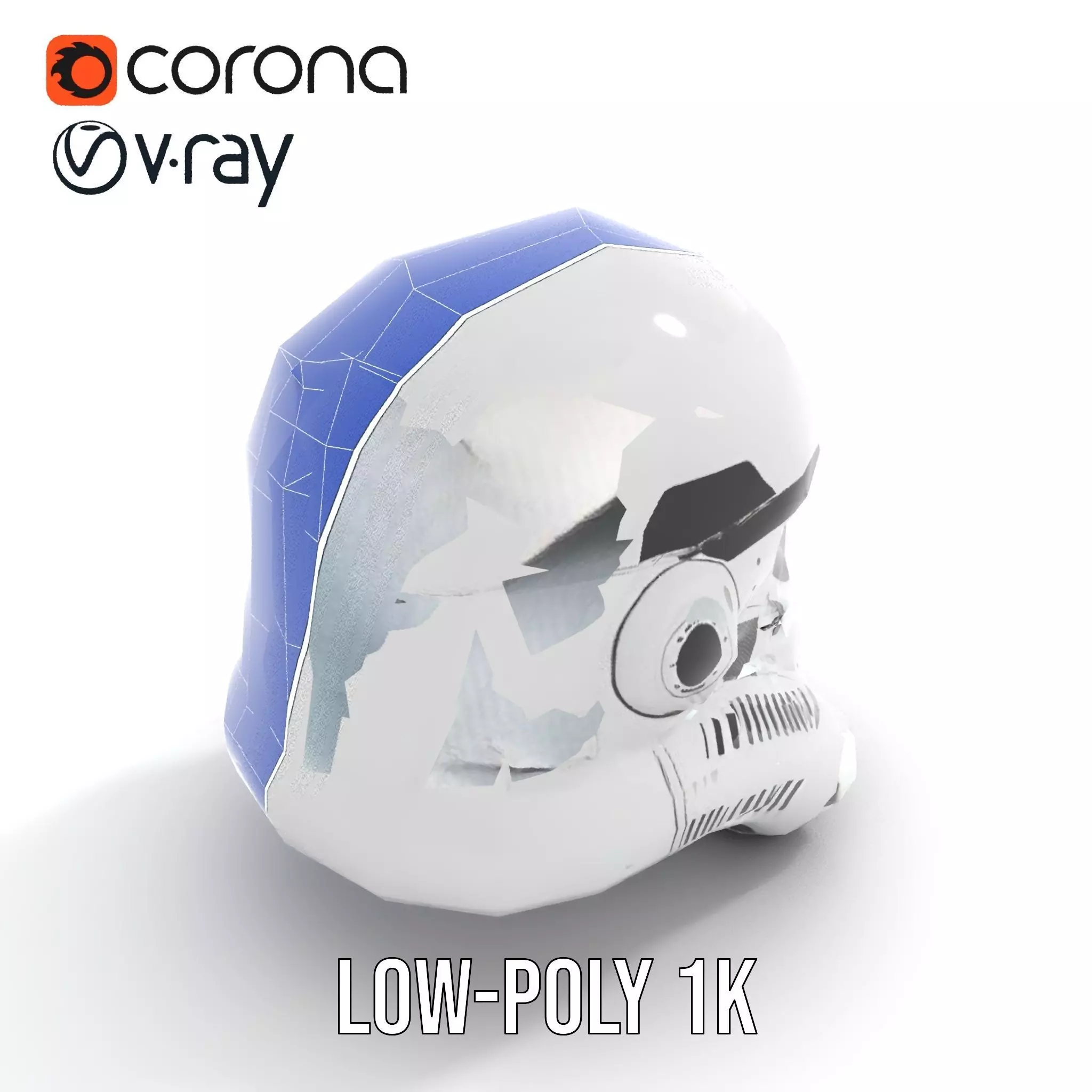 Galactic Patrol Helmet model pack Low-poly 3D model_31