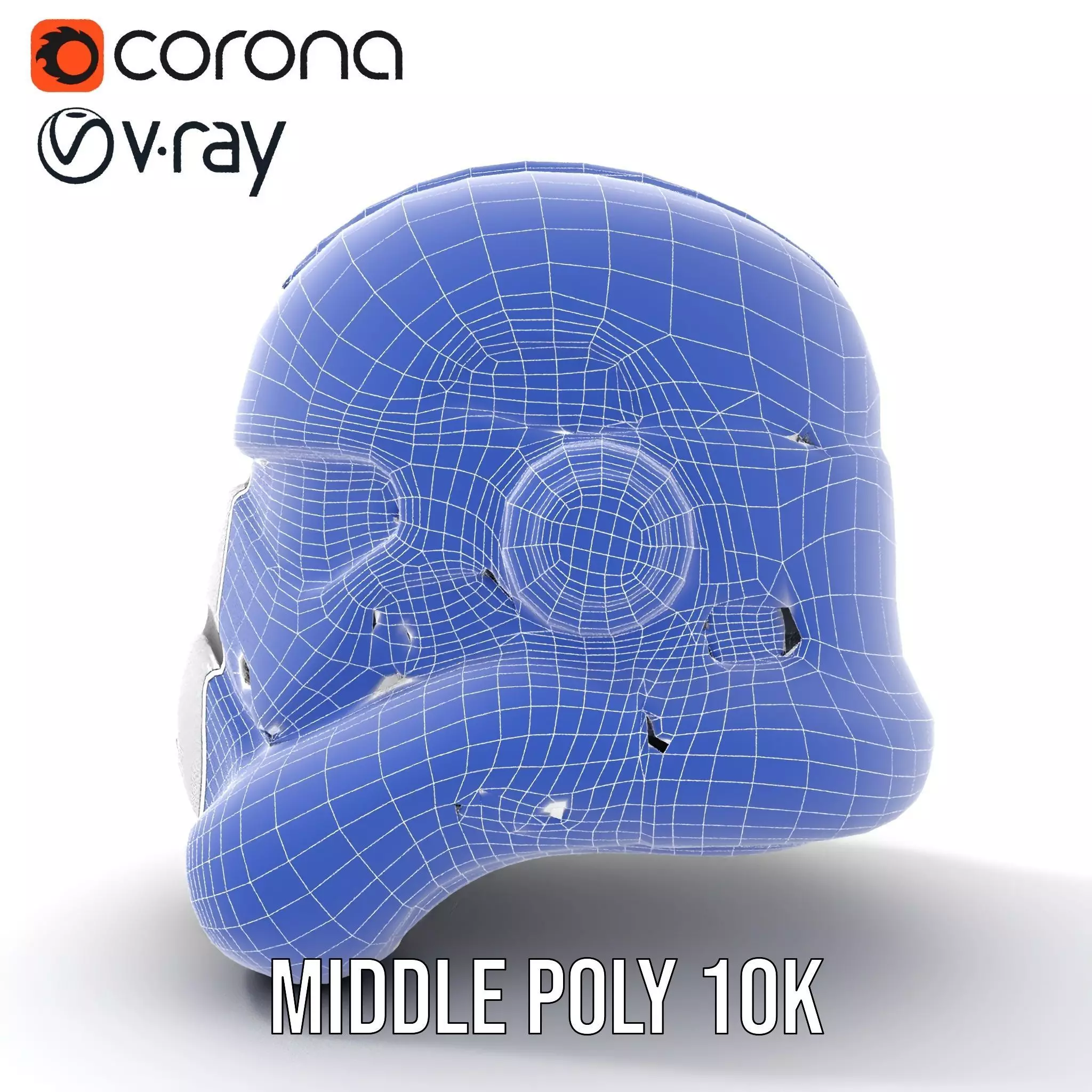 Galactic Patrol Helmet model pack Low-poly 3D model_27