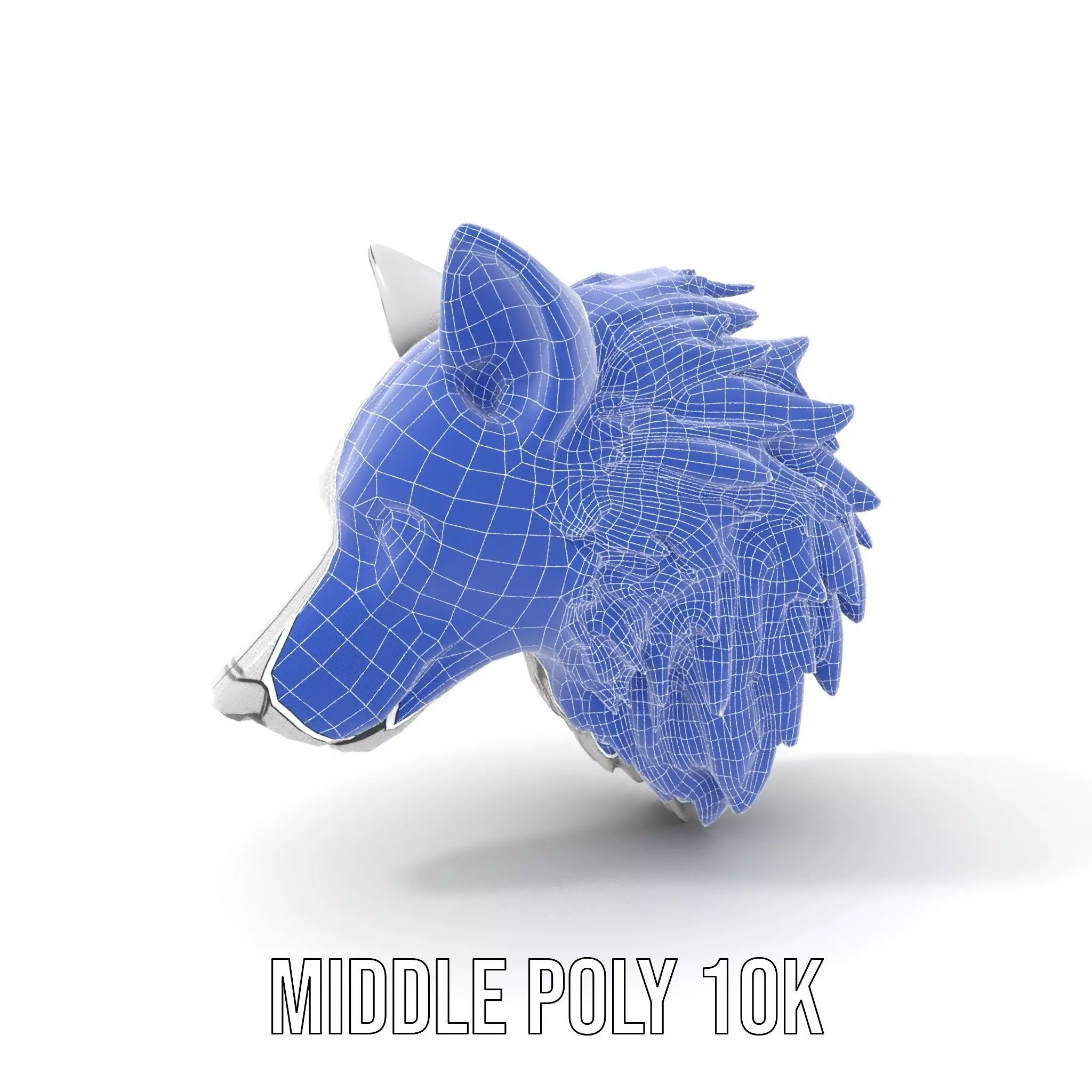 Silver Wolf Pendant model pack Low-poly 3D model_21