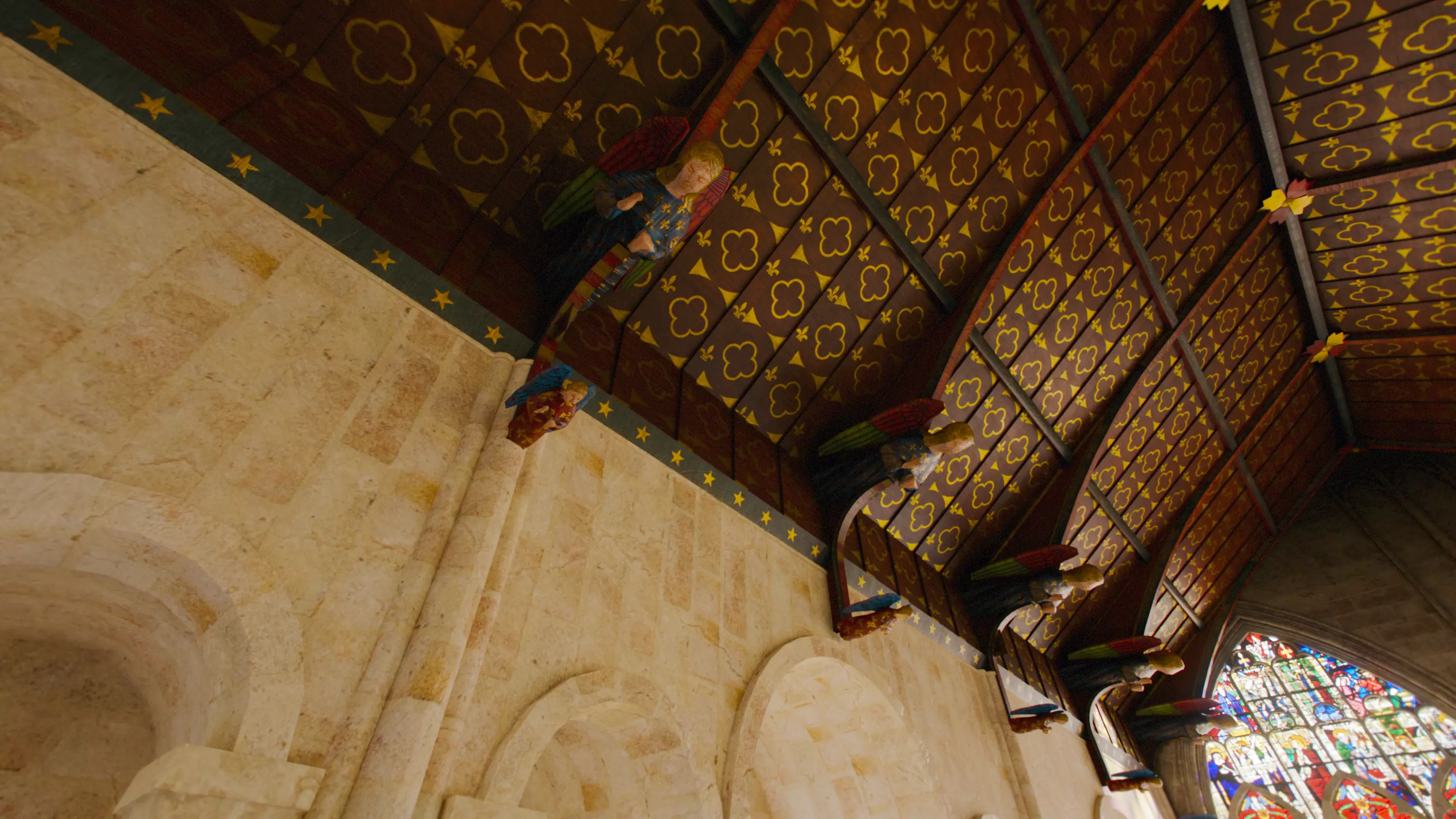 Cathedral FULL Transept Low-poly 3D model_3