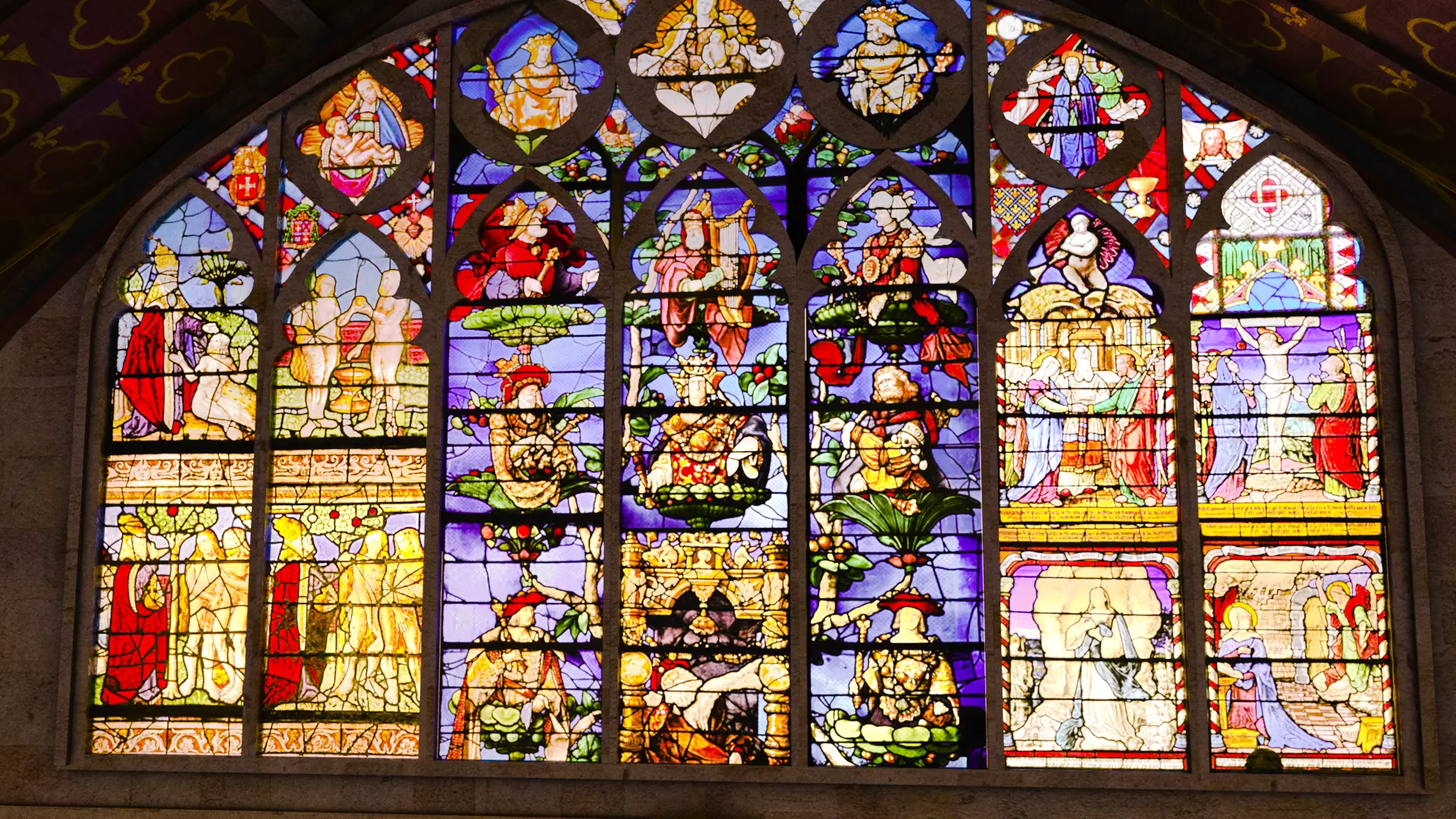 Cathedral FULL Transept Low-poly 3D model_9