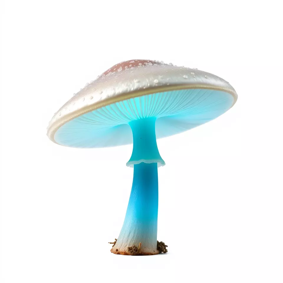 Luminous Blue Mushroom model pack Low-poly 3D model_2