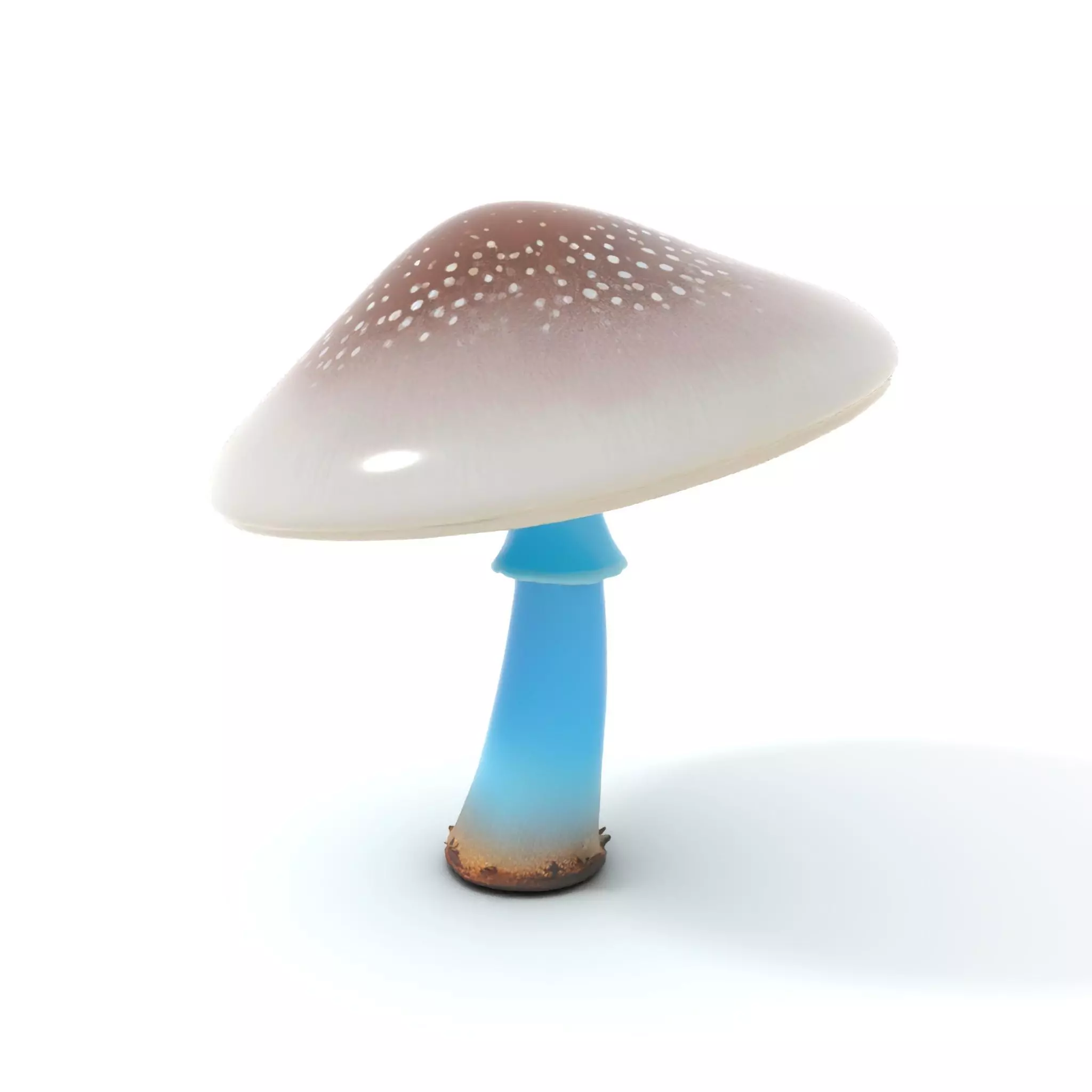 Luminous Blue Mushroom model pack Low-poly 3D model_6
