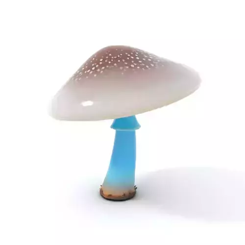 Luminous Blue Mushroom model pack Low-poly 3D model