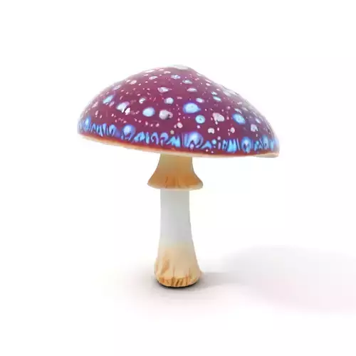 Vibrant Psychedelic Mushroom model pack