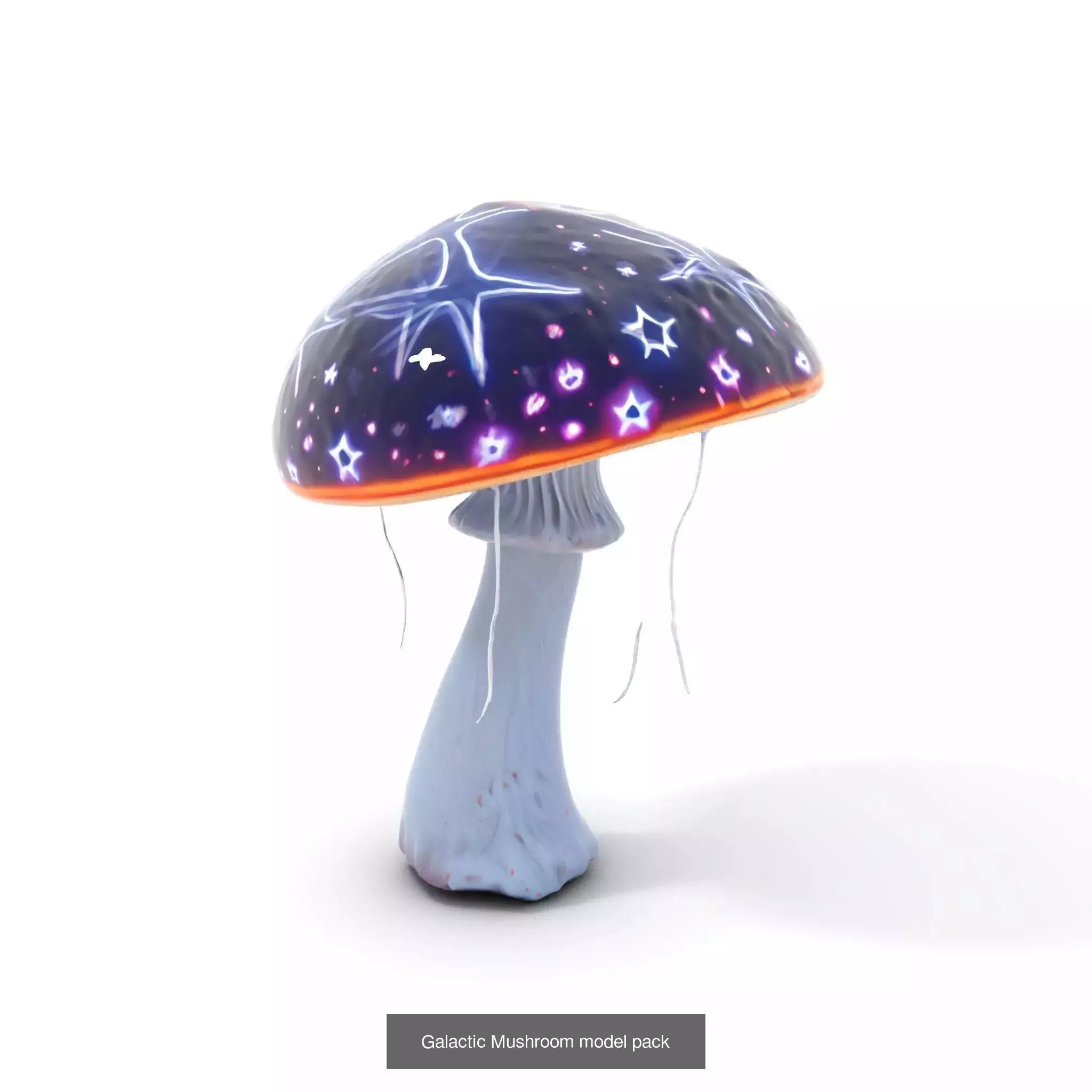 Glowing Mushrooms Universe 3D Model Collection_36