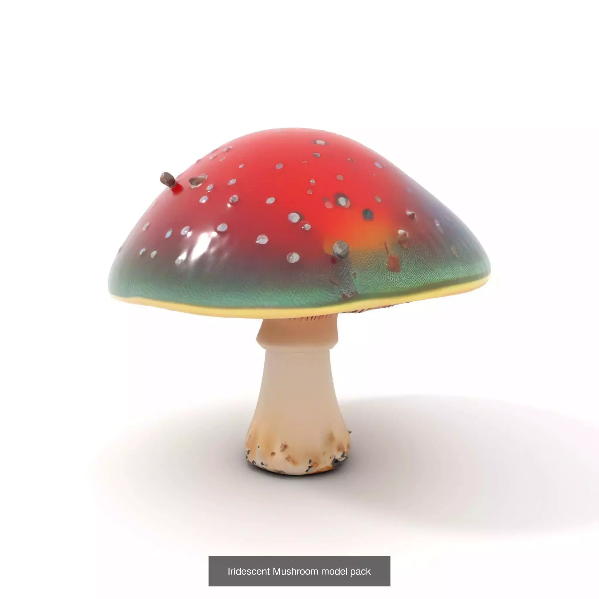 Glowing Mushrooms Universe 3D Model Collection_46